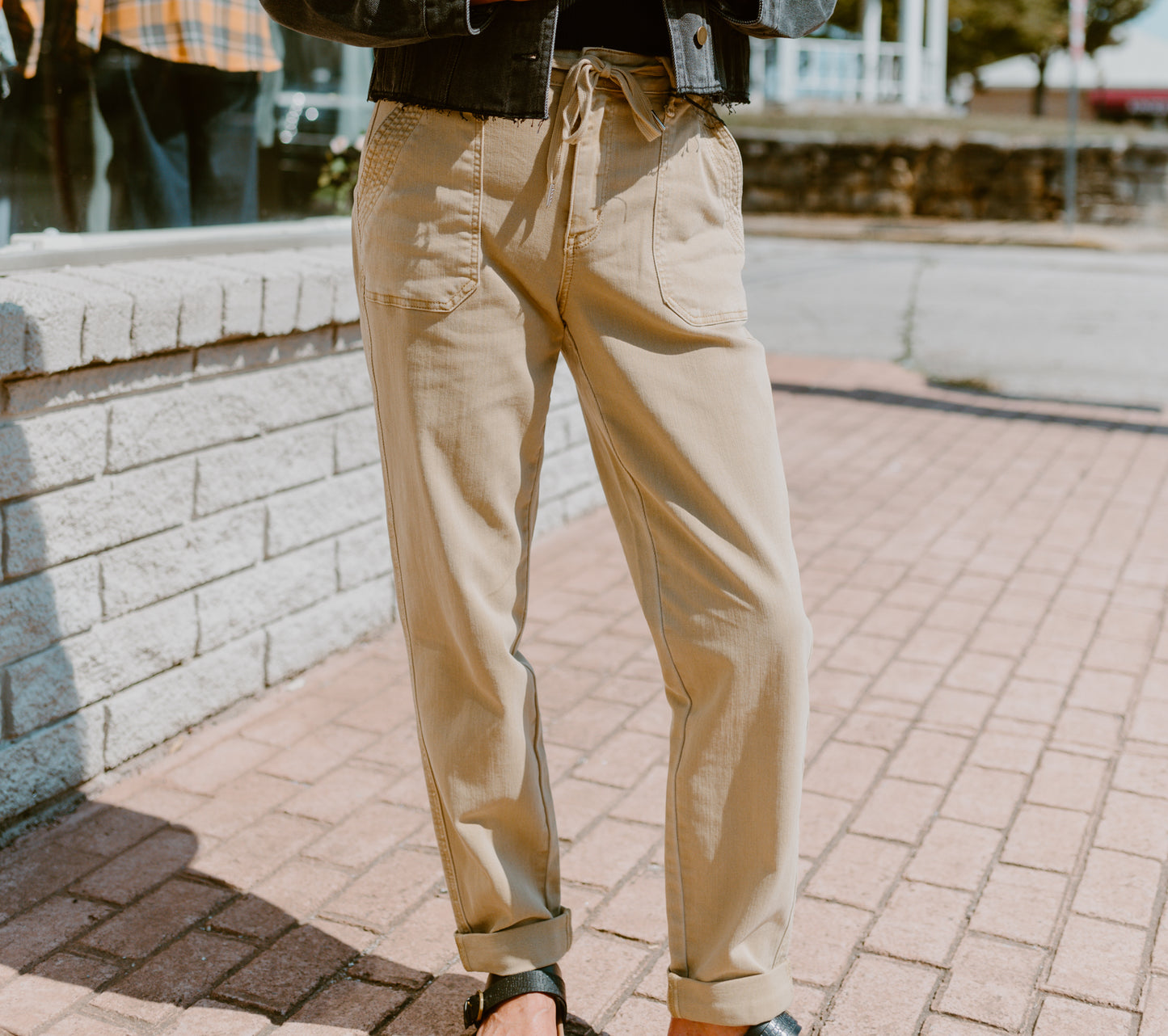 Judy Blue Joggers-Khaki