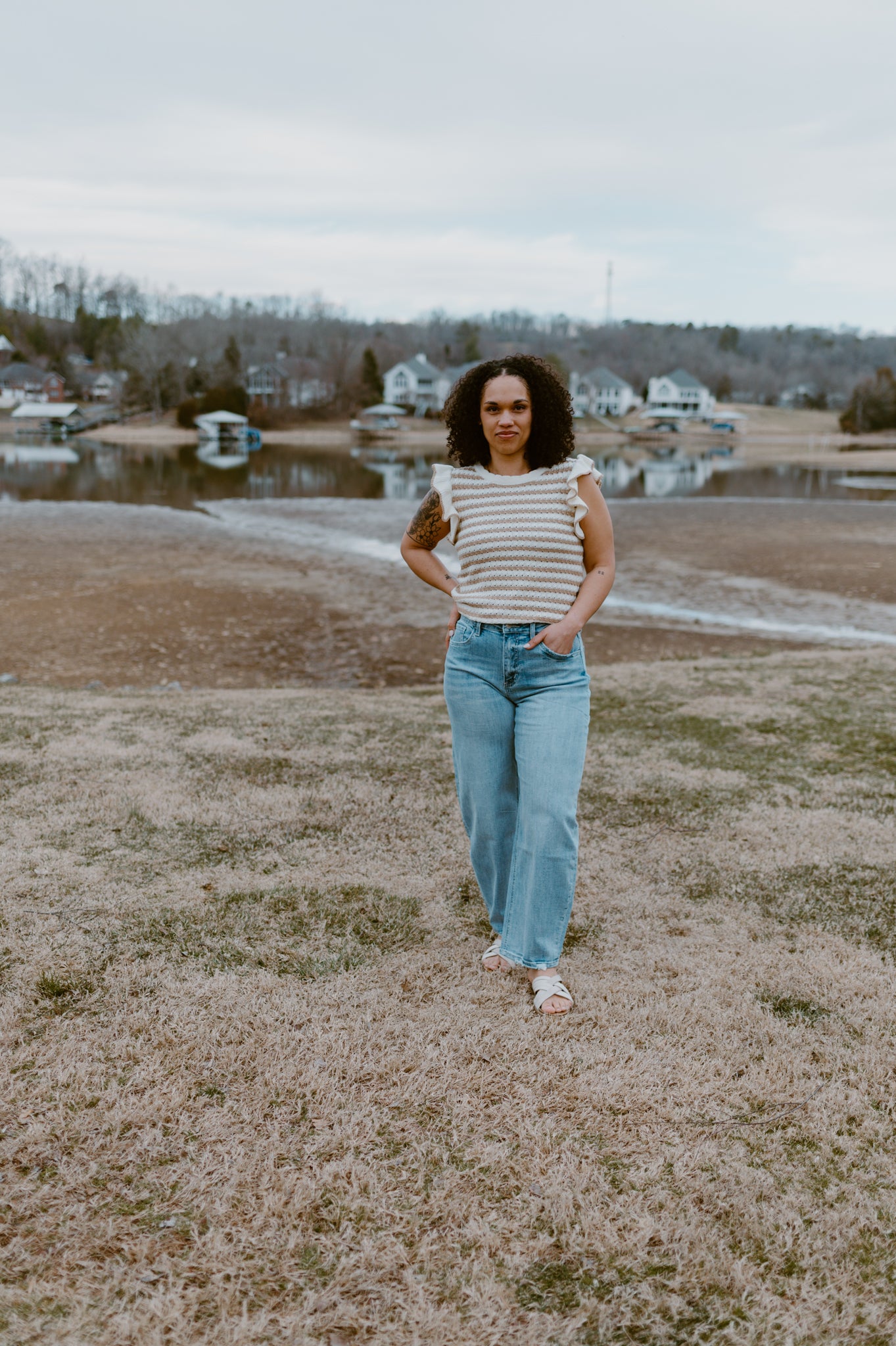 Coastal Stripe Sweater Top