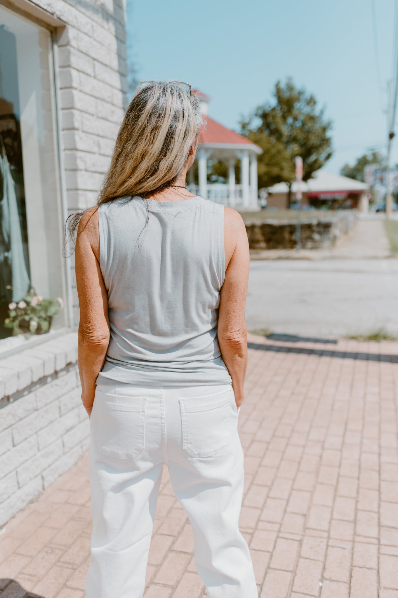Not Your Typical Basic Tank-Gray