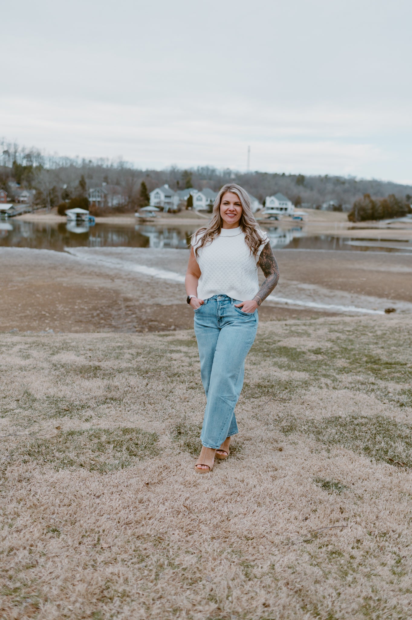 The Skylar Sleeveless Knit Sweater