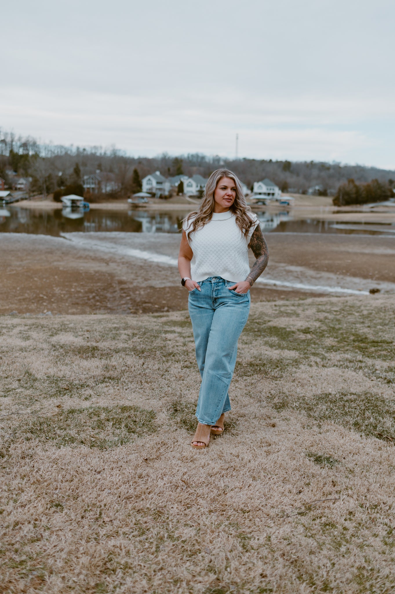 The Skylar Sleeveless Knit Sweater