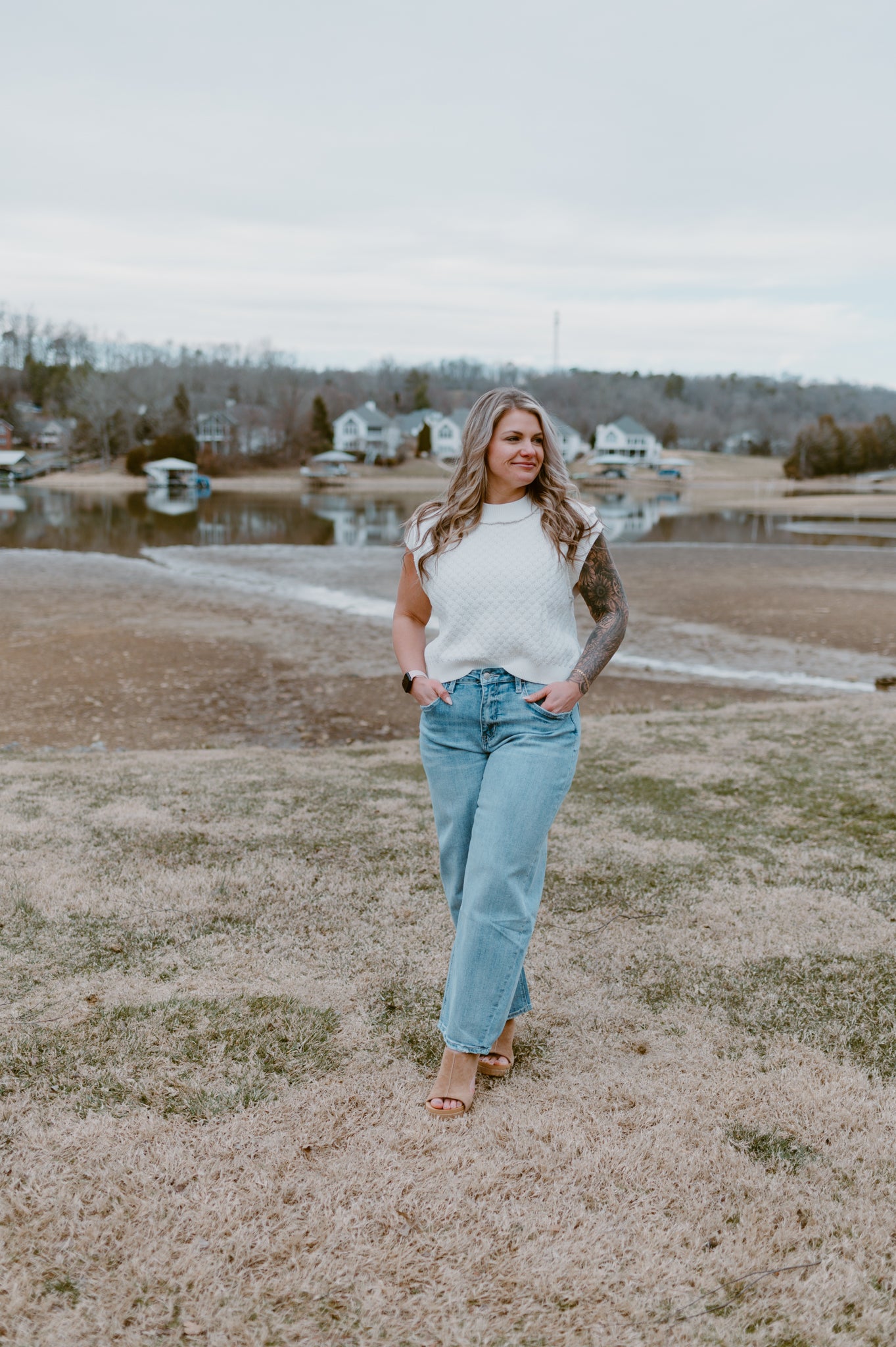 The Skylar Sleeveless Knit Sweater