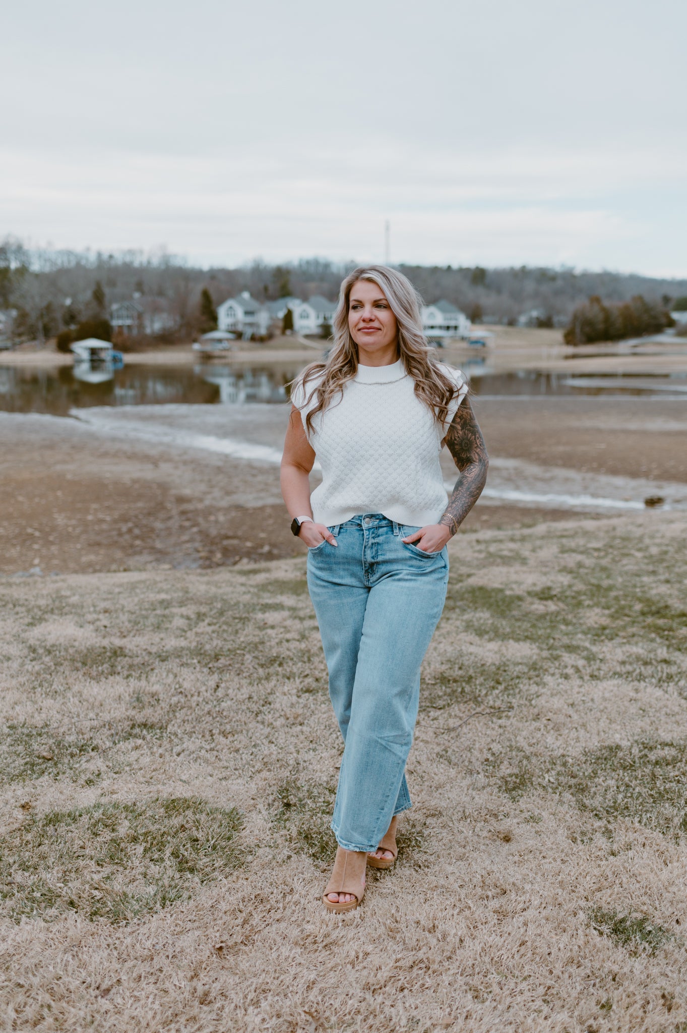 The Skylar Sleeveless Knit Sweater
