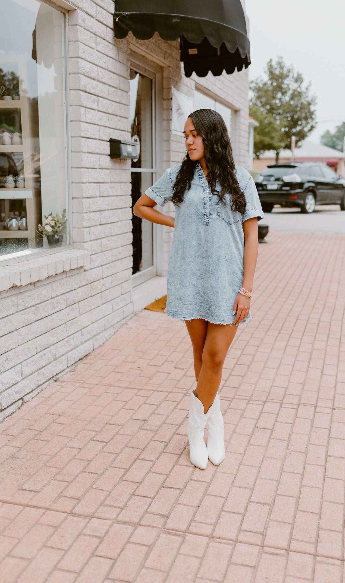 Vintage Wash Shirt Dress