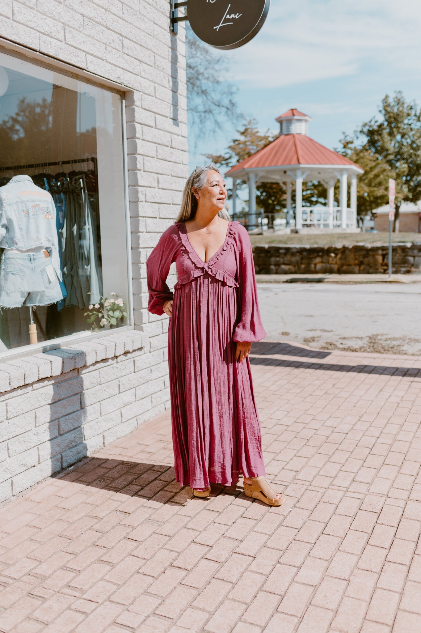 Take Me Out Maxi Dress-Plum