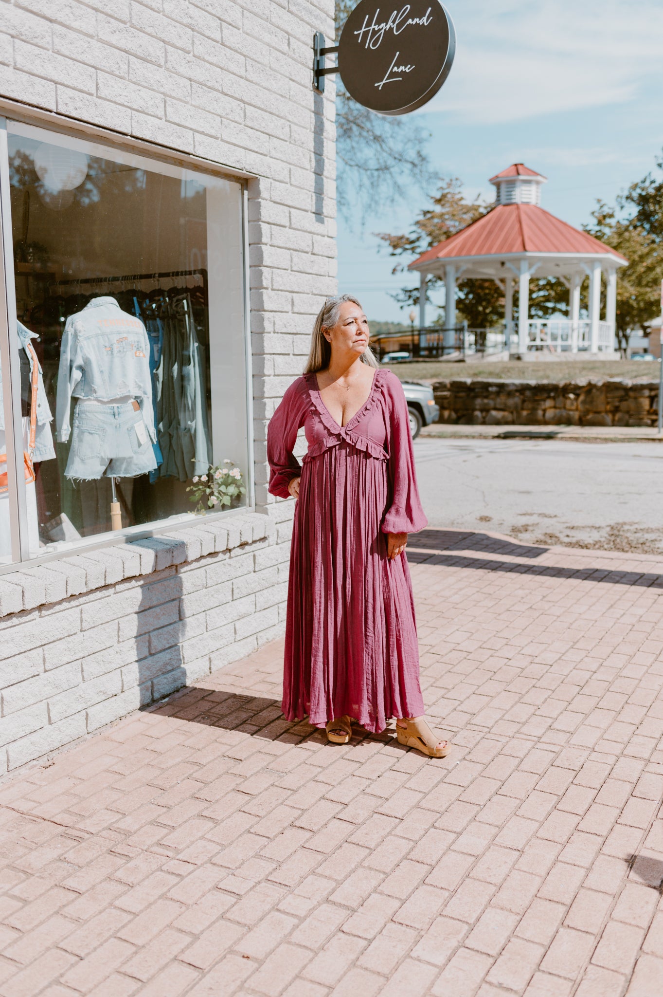 Take Me Out Maxi Dress-Plum