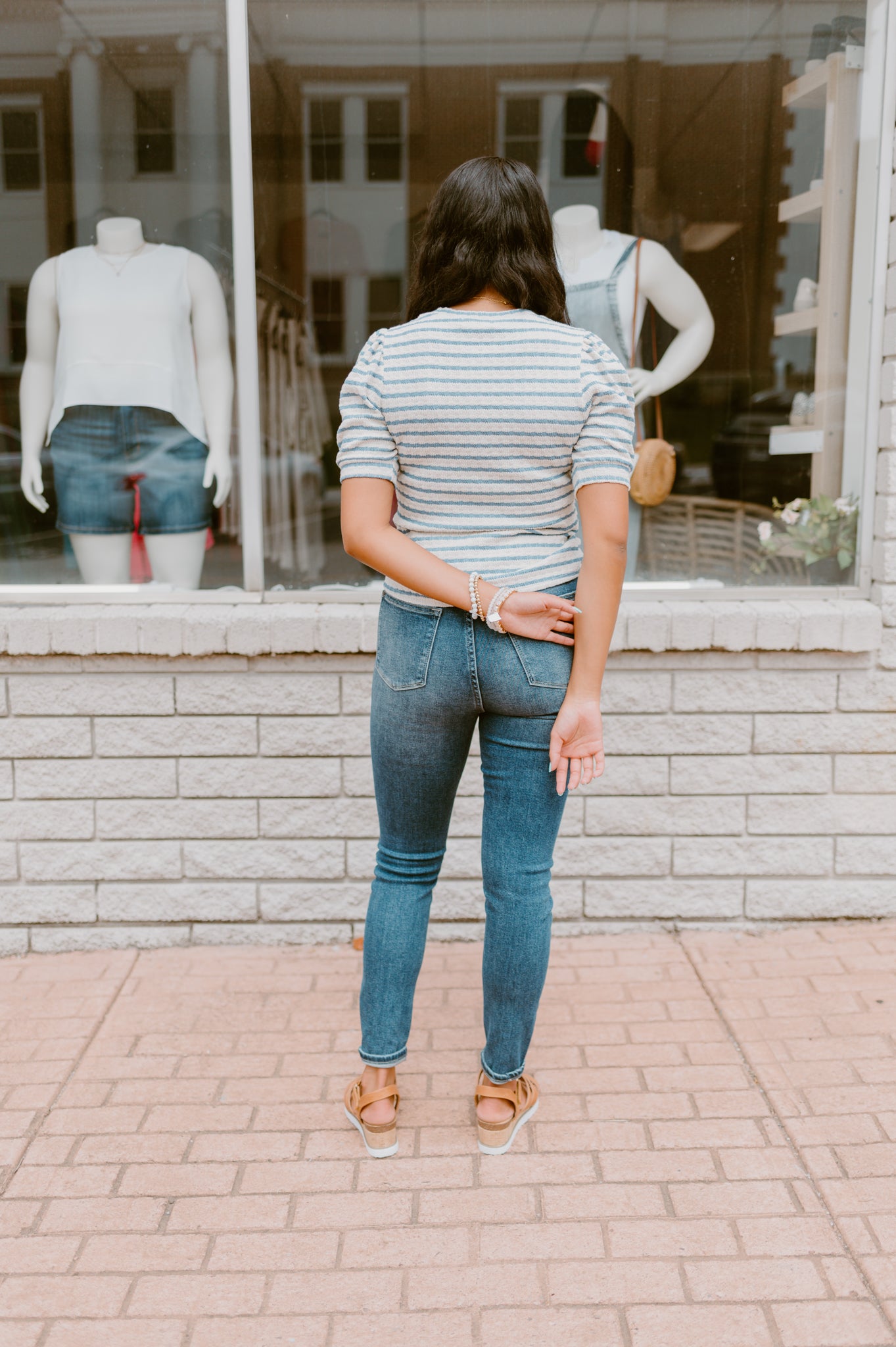 Judy Blue High Rise Front Yoke Skinny Jeans