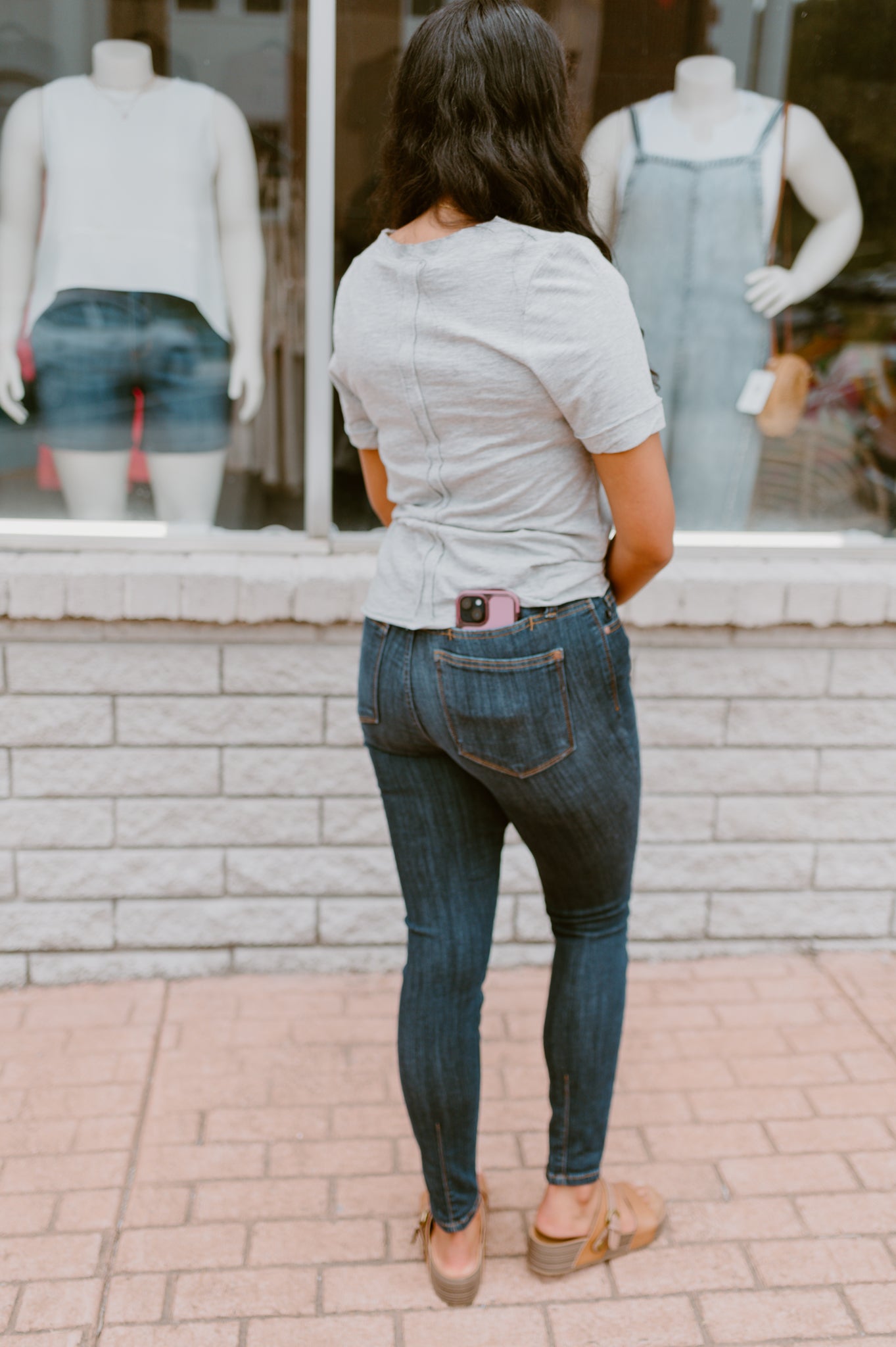 Judy Blue High Waist Back Phone Yoke Skinny Jean