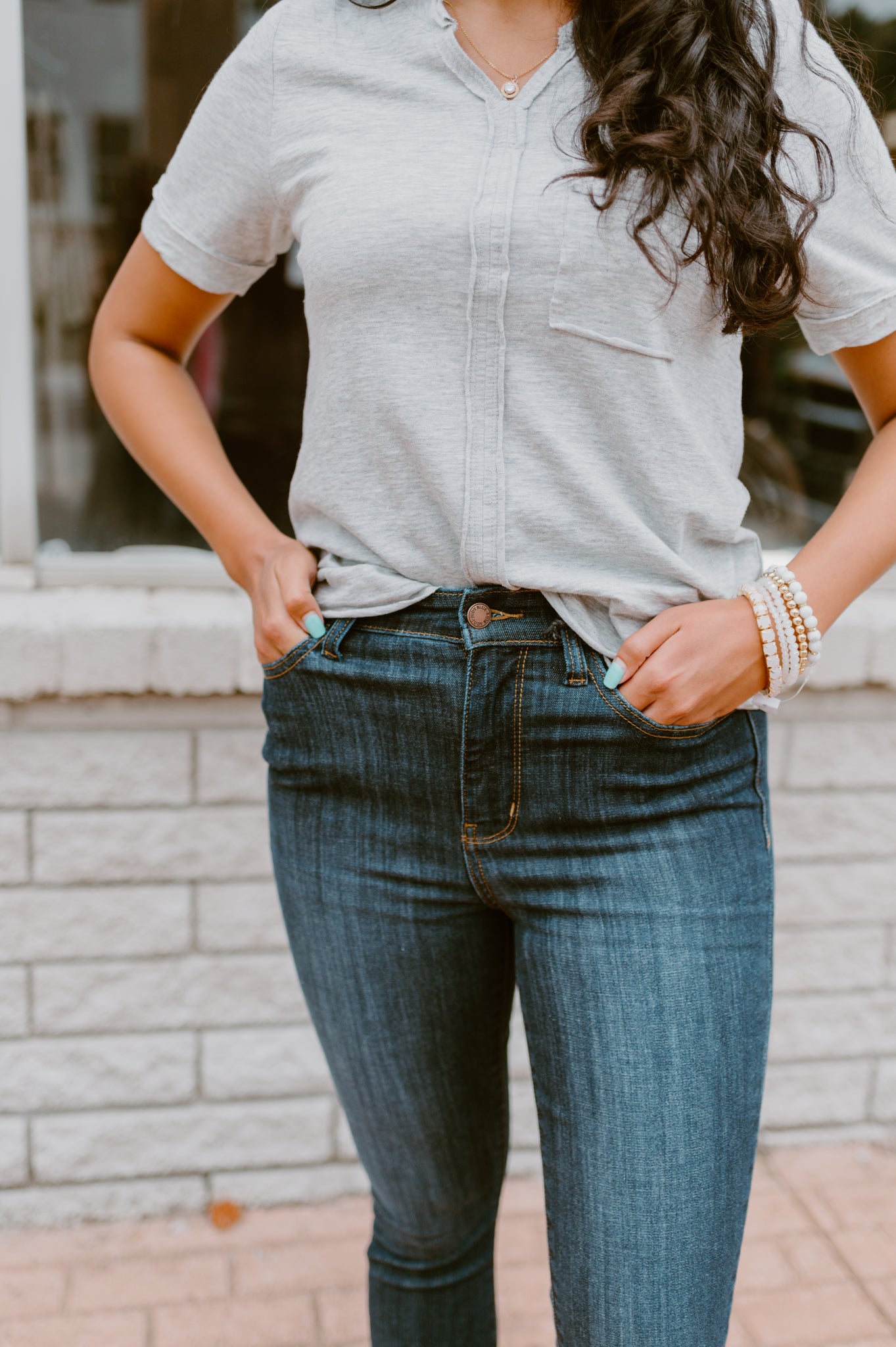 Judy Blue High Waist Back Phone Yoke Skinny Jean