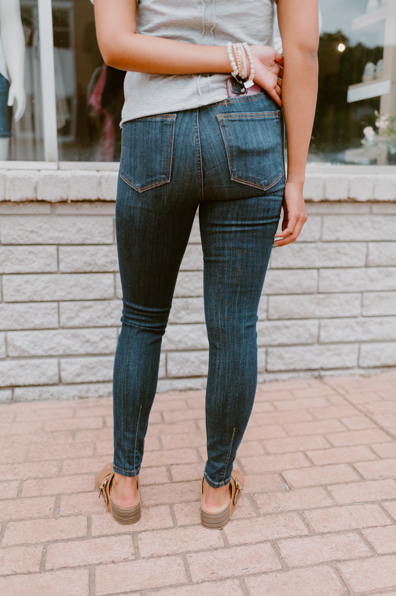Judy Blue High Waist Back Phone Yoke Skinny Jean