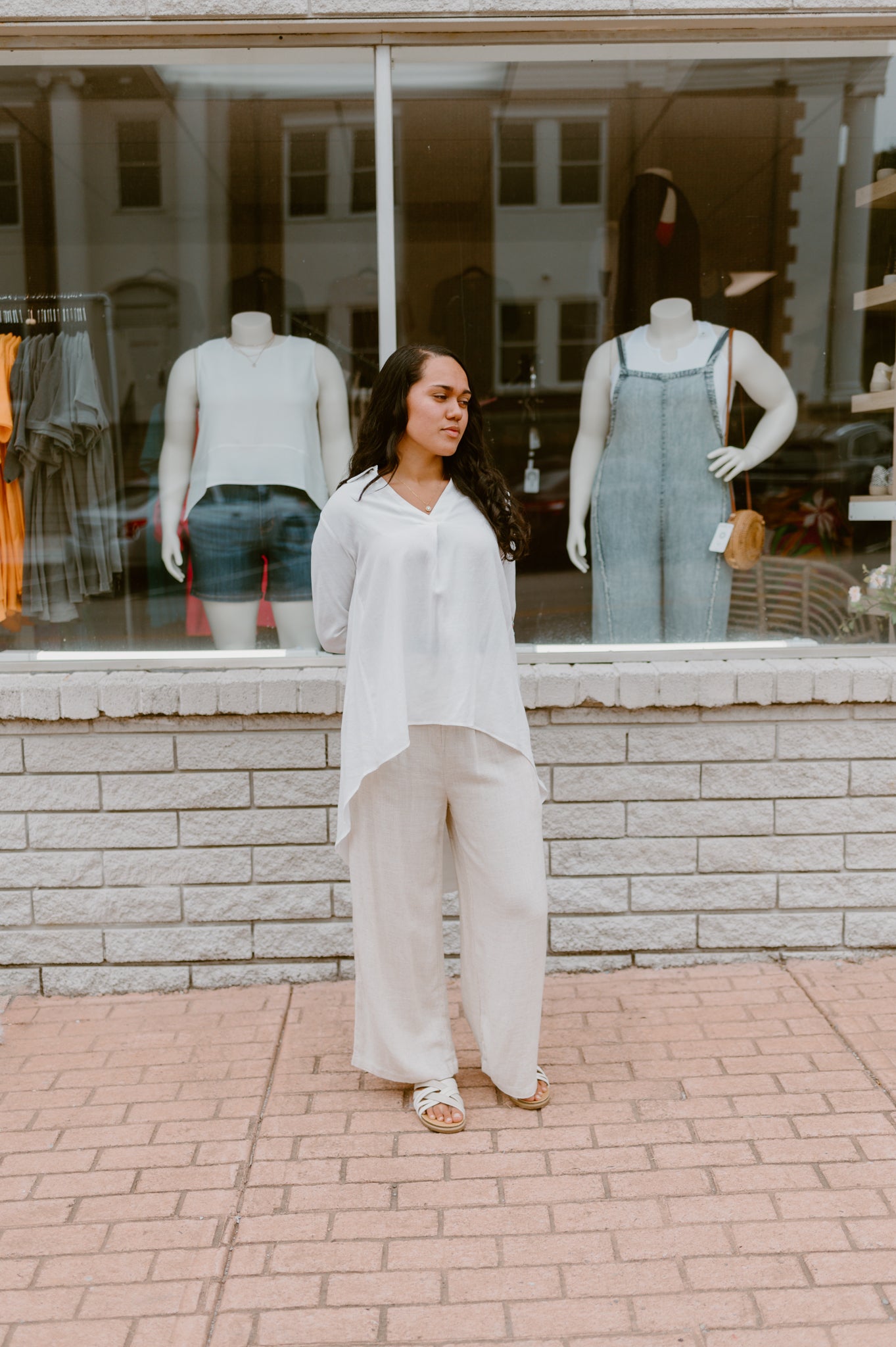 High-Low Tunic Blouse