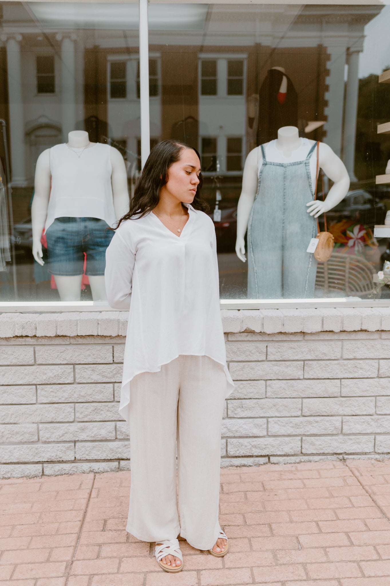 High-Low Tunic Blouse