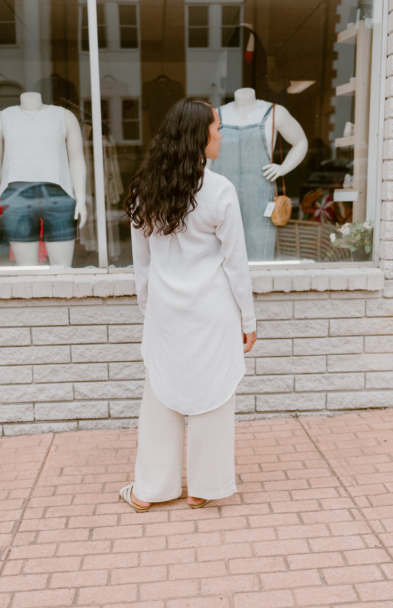 High-Low Tunic Blouse