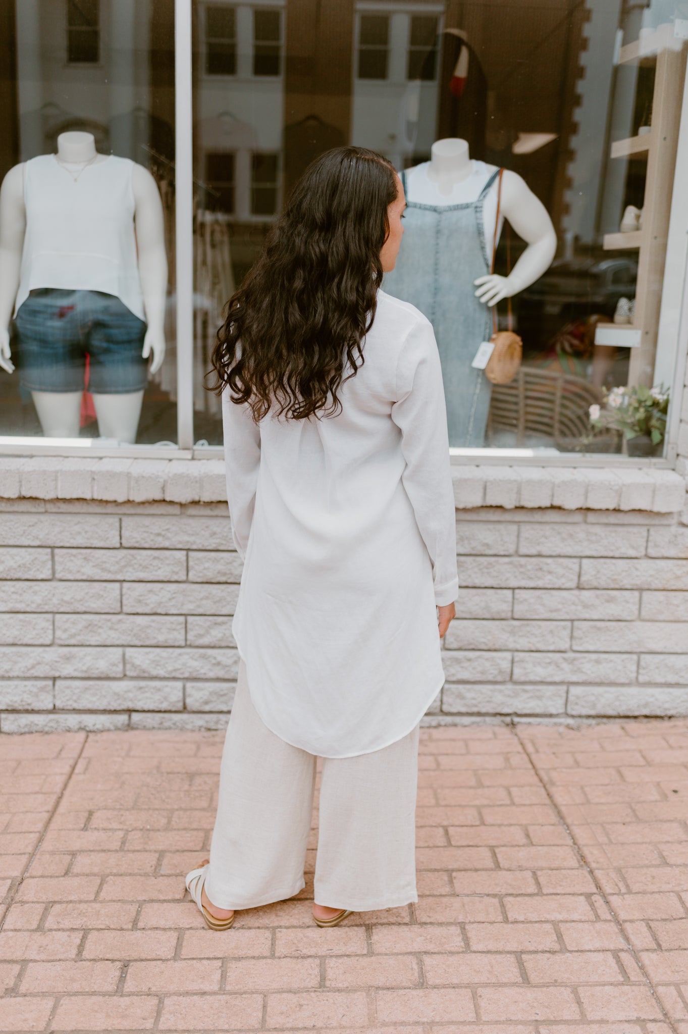 High-Low Tunic Blouse