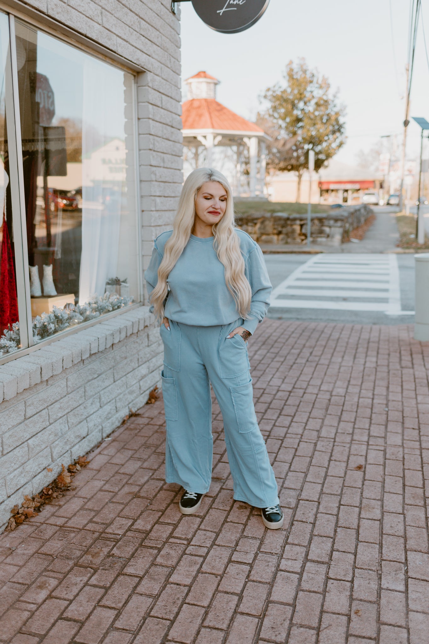 Laid Back Cargo Pants | Sky Blue