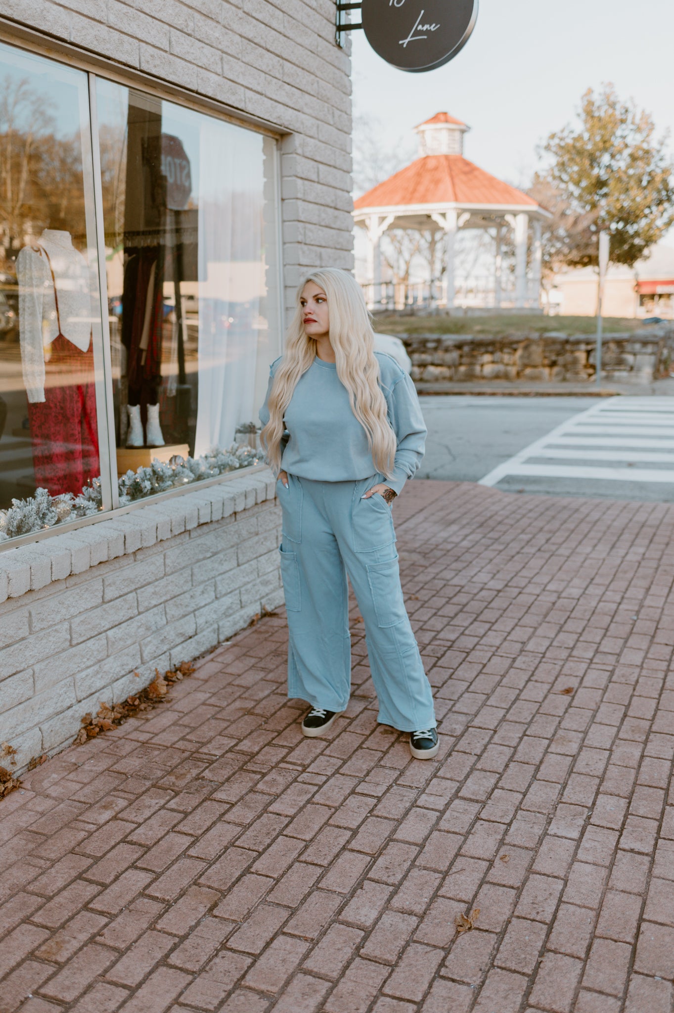 Laid Back Cargo Pants | Sky Blue