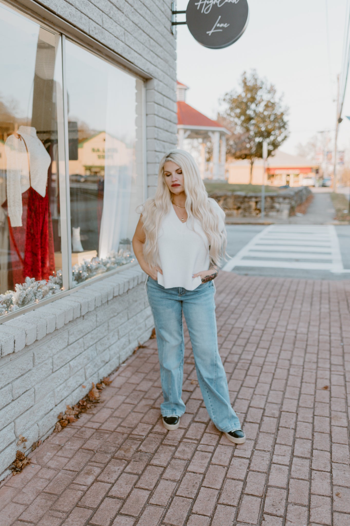 Simply Soft Sweater Vest | White