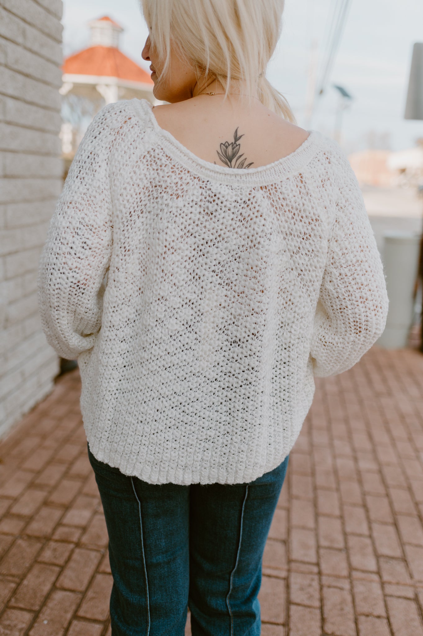 Cozy Cloud Sweater | White