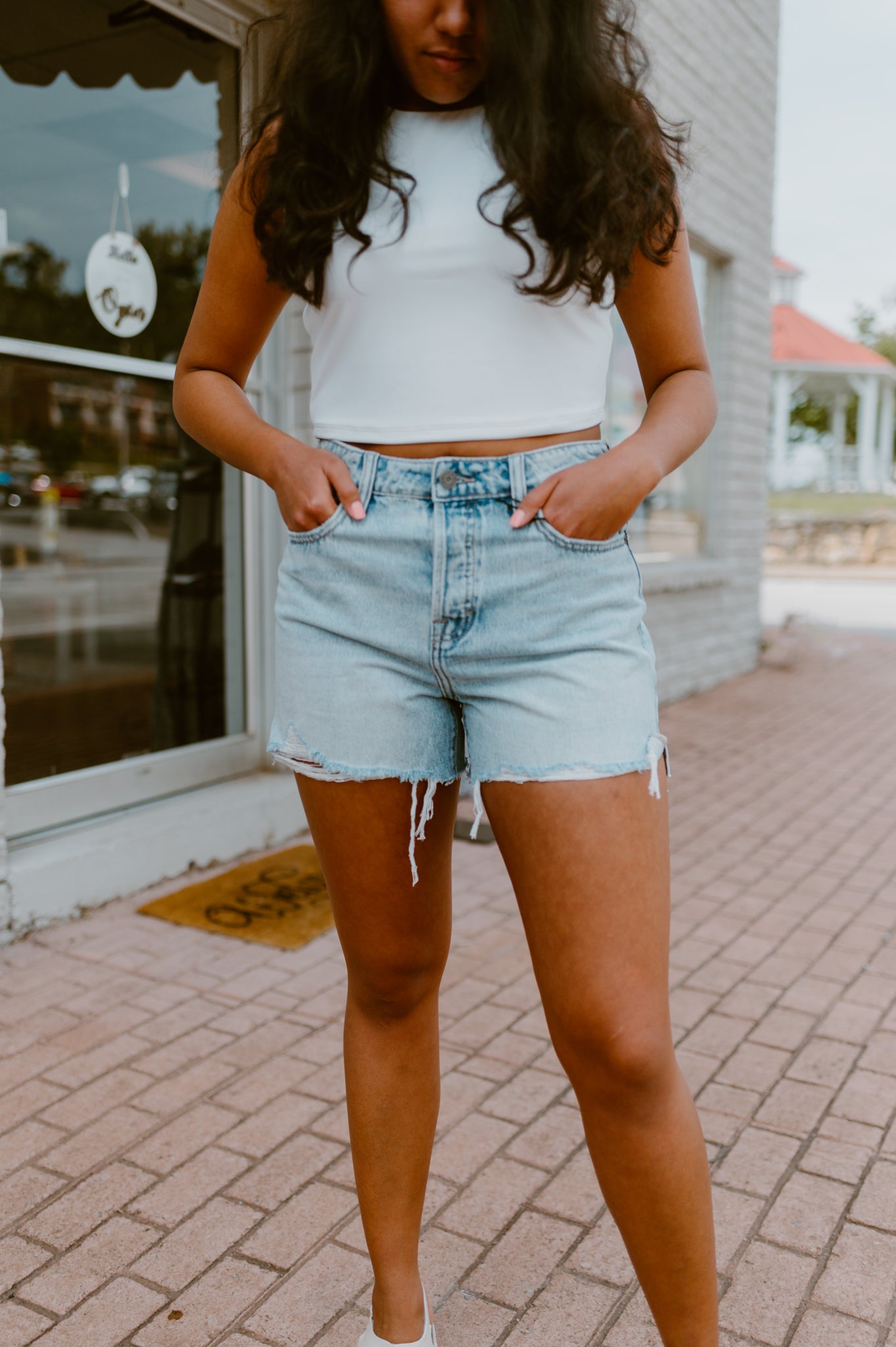 Hidden Sophie Denim Shorts Light Wash