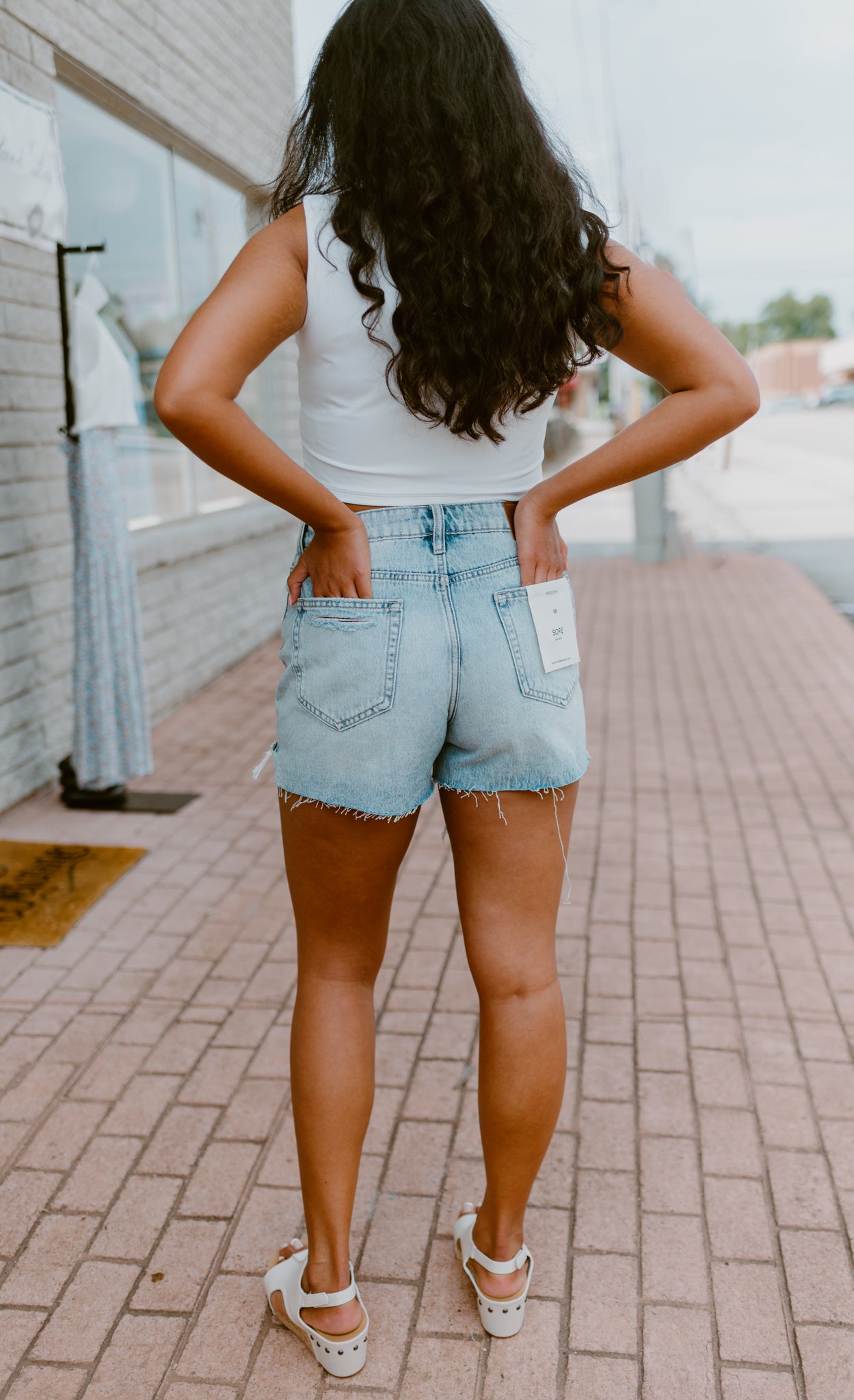 Hidden Sophie Denim Shorts Light Wash