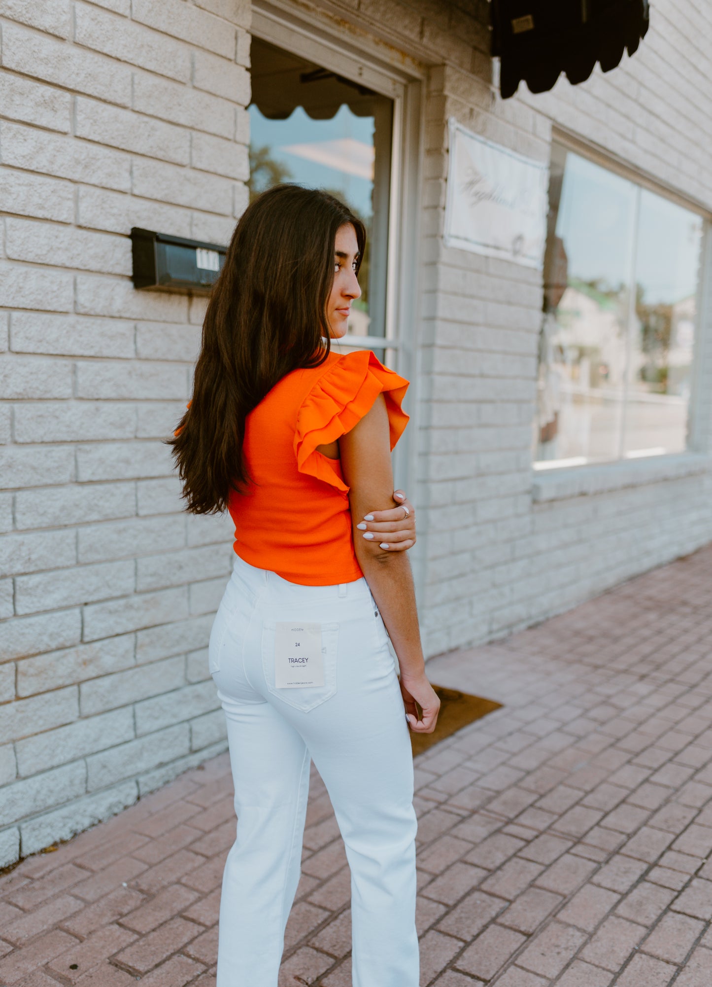 Gameday Highlights Flutter Sleeve Top