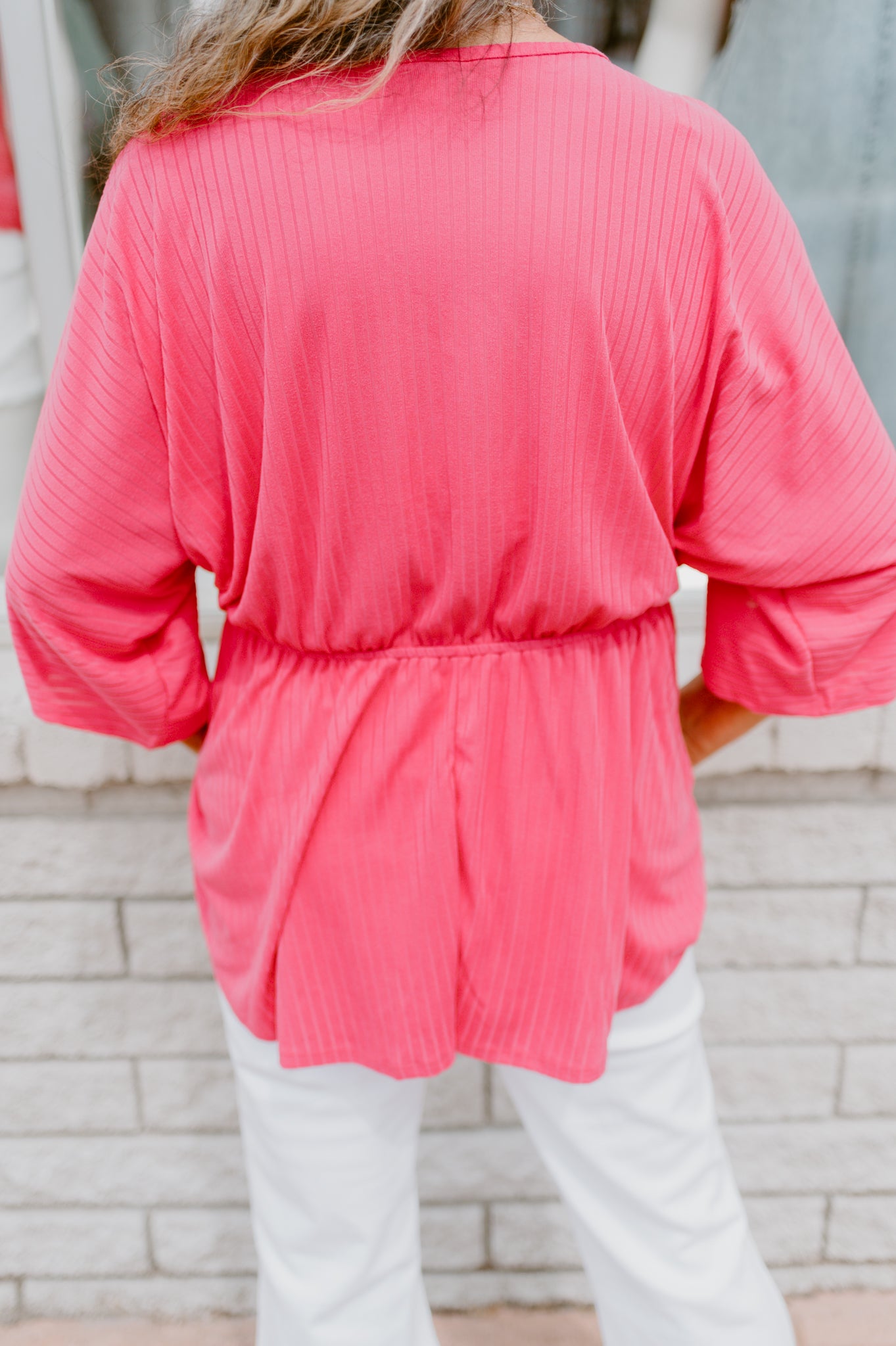 Draped Peplum Top