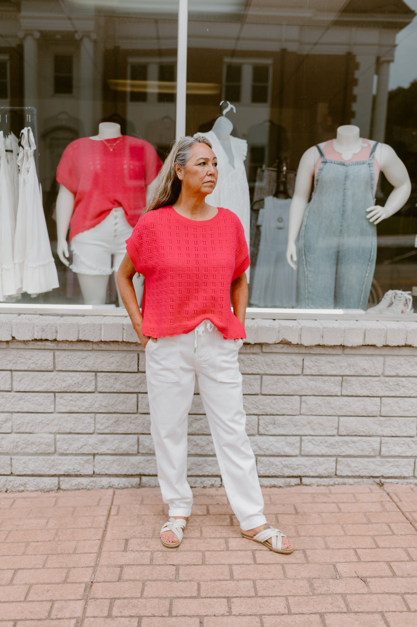 Judy Blue High Waist White Jogger