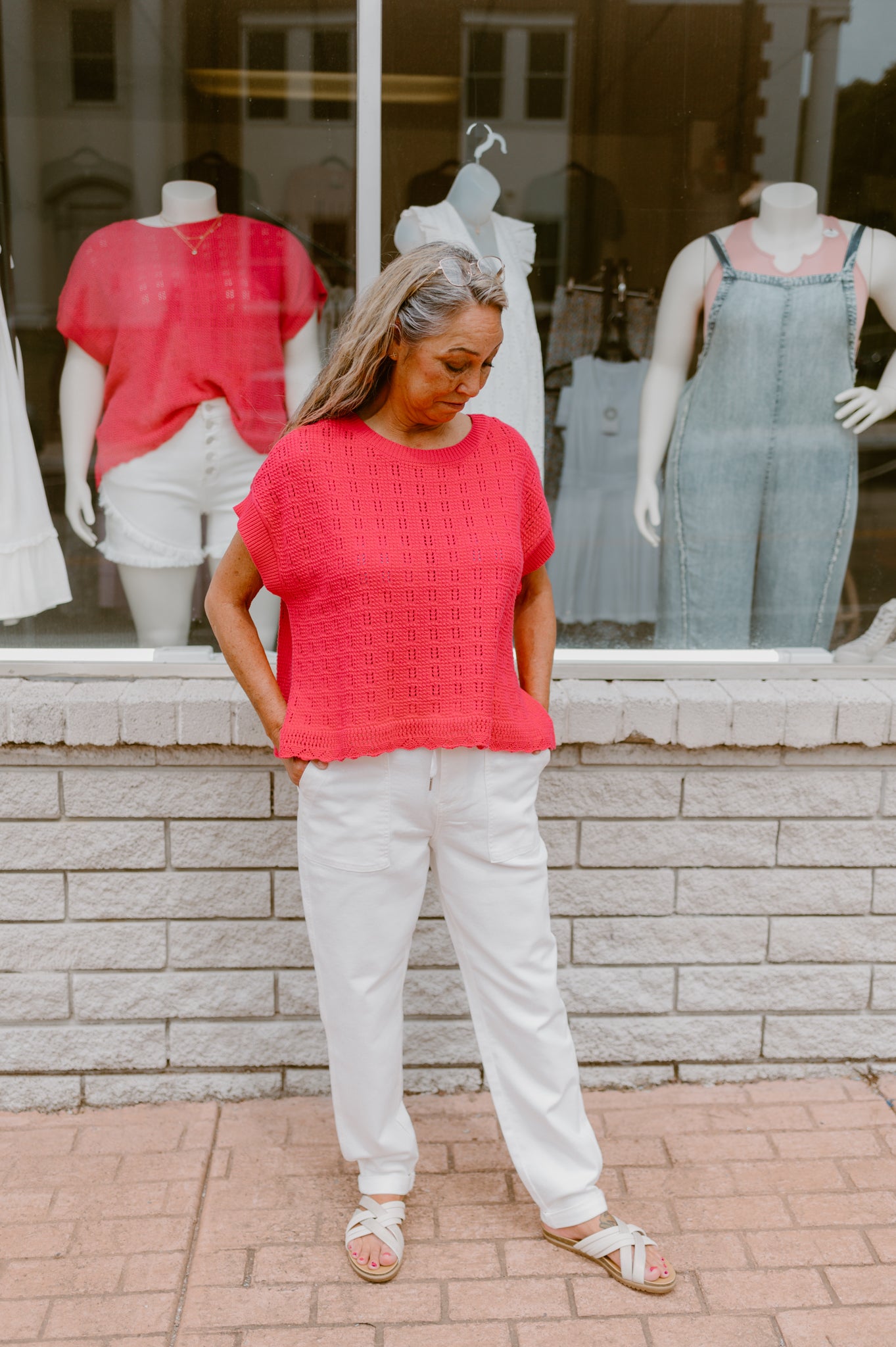 Judy Blue High Waist White Jogger