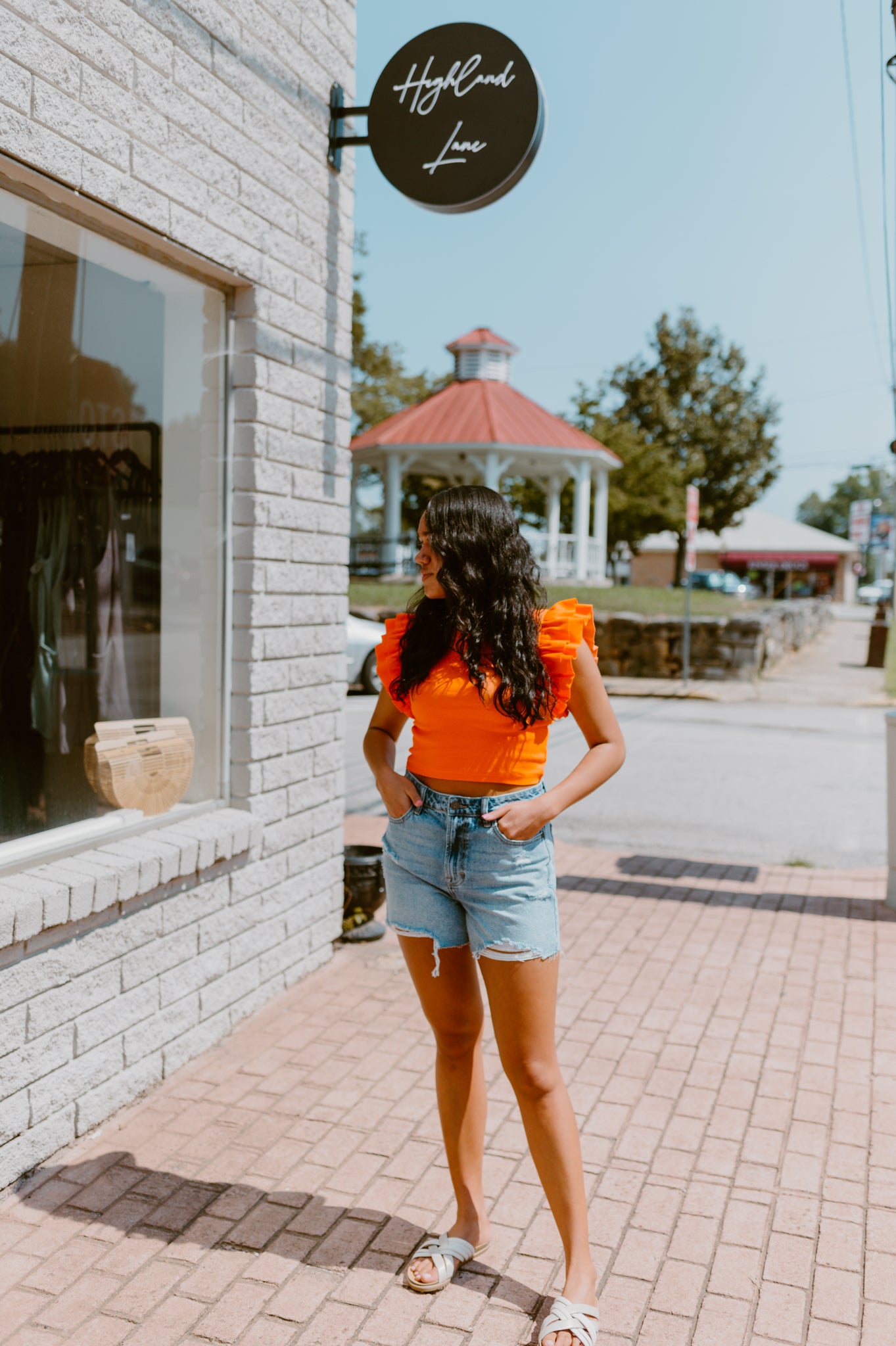 Gameday Highlights Flutter Sleeve Top