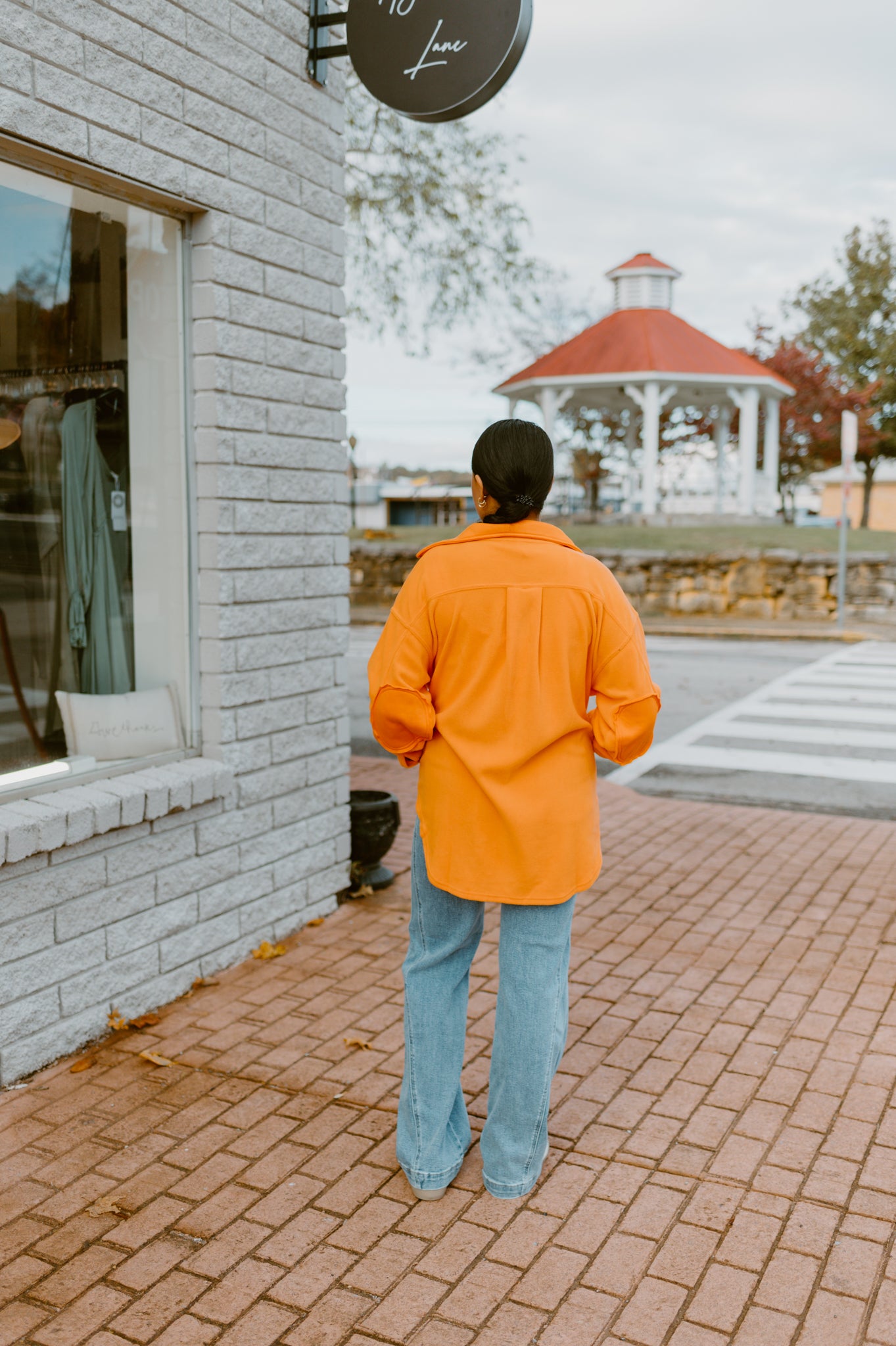 The Morgan Orange Shacket