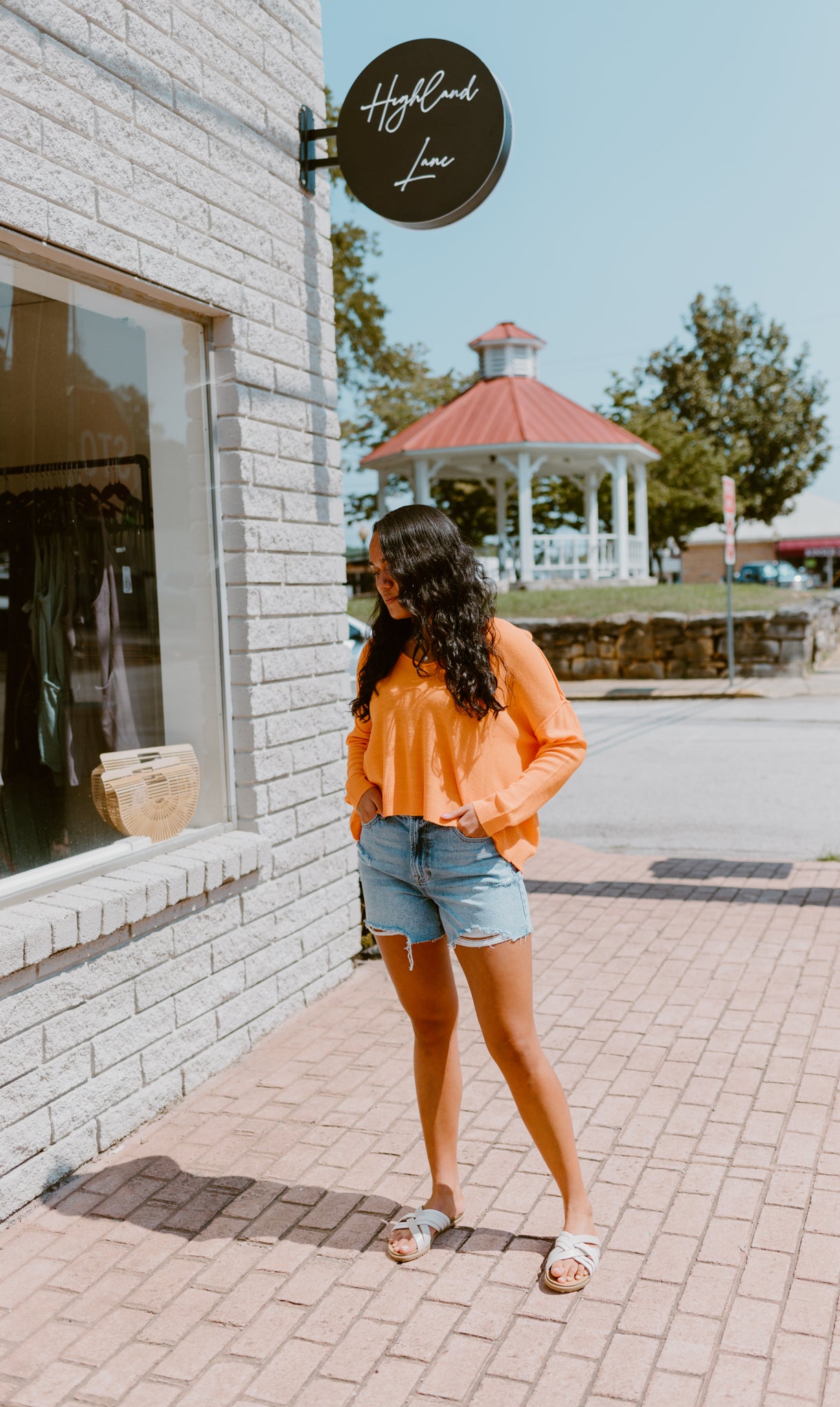 Never Defeated Orange Lightweight Sweater