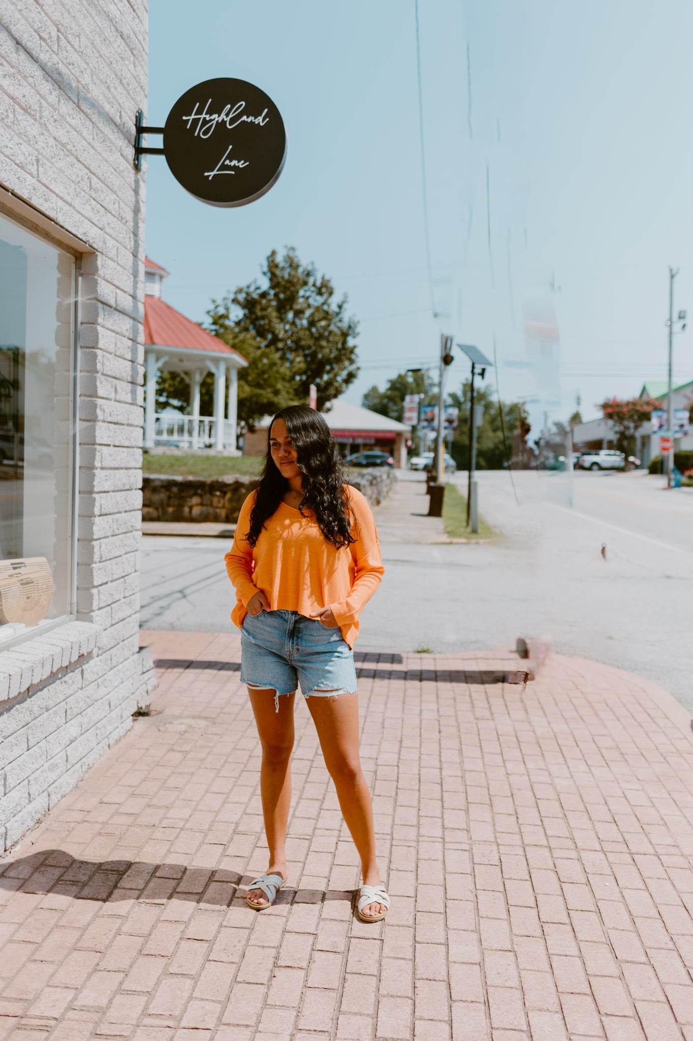 Never Defeated Orange Lightweight Sweater