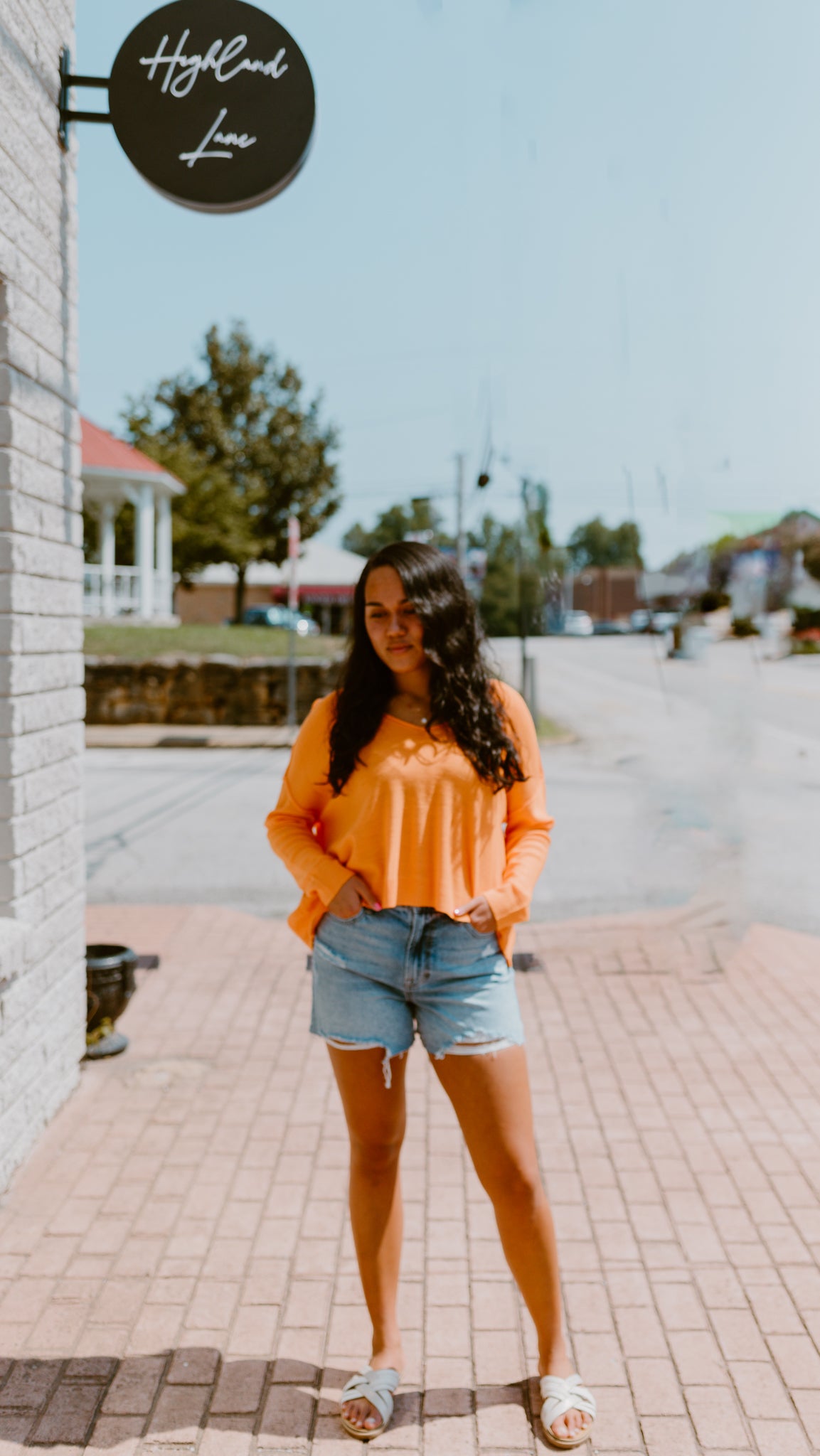 Never Defeated Orange Lightweight Sweater