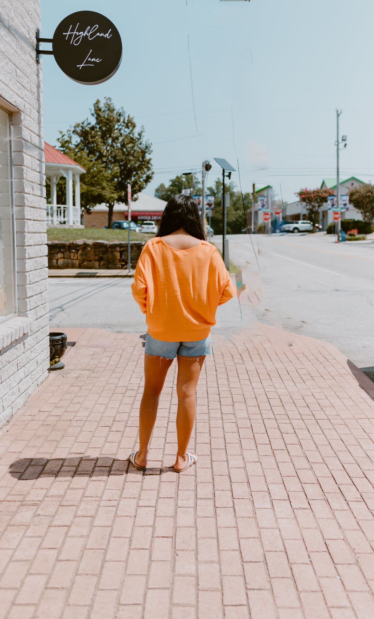 Never Defeated Orange Lightweight Sweater