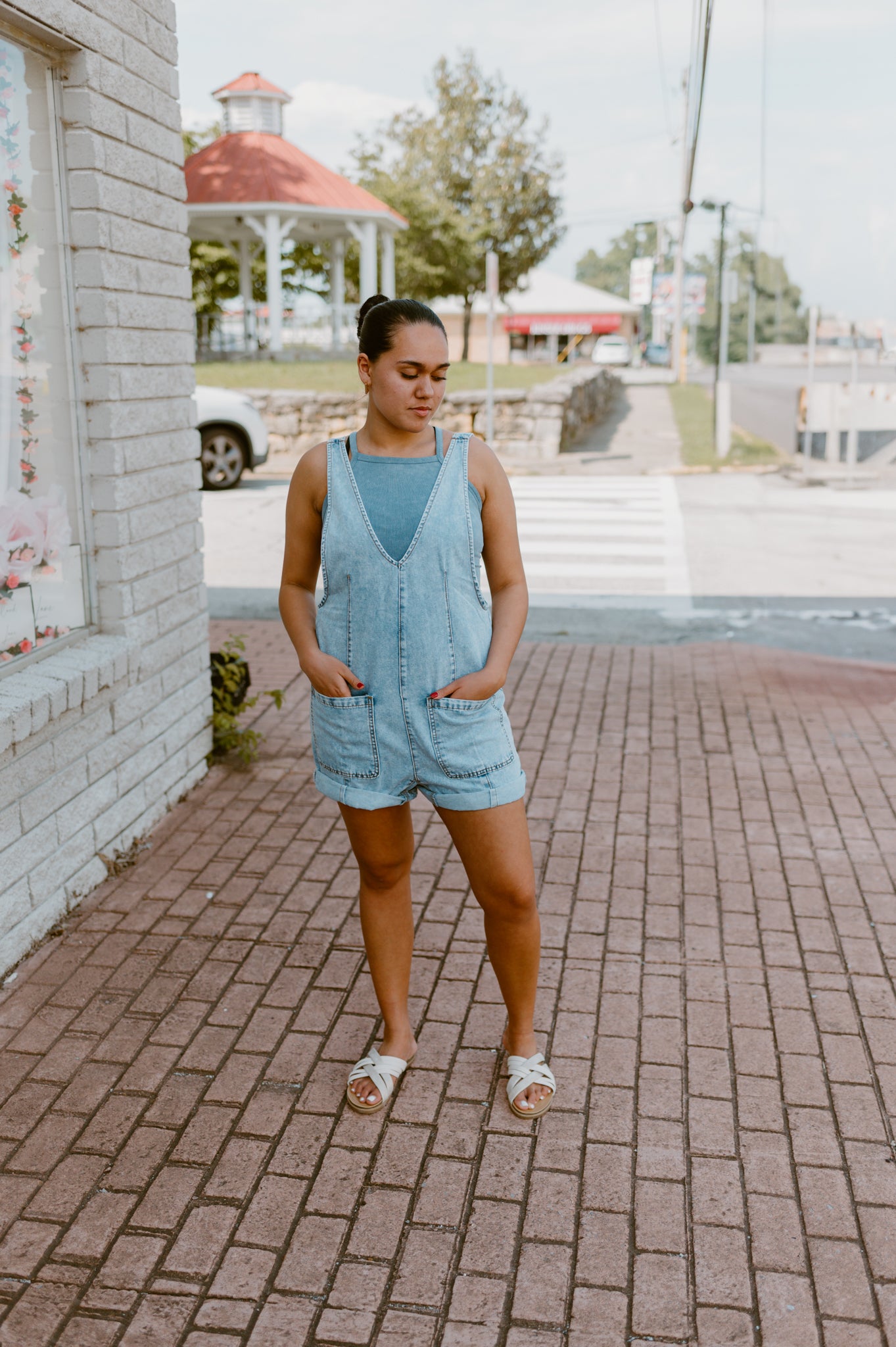 Cabana Denim Romper