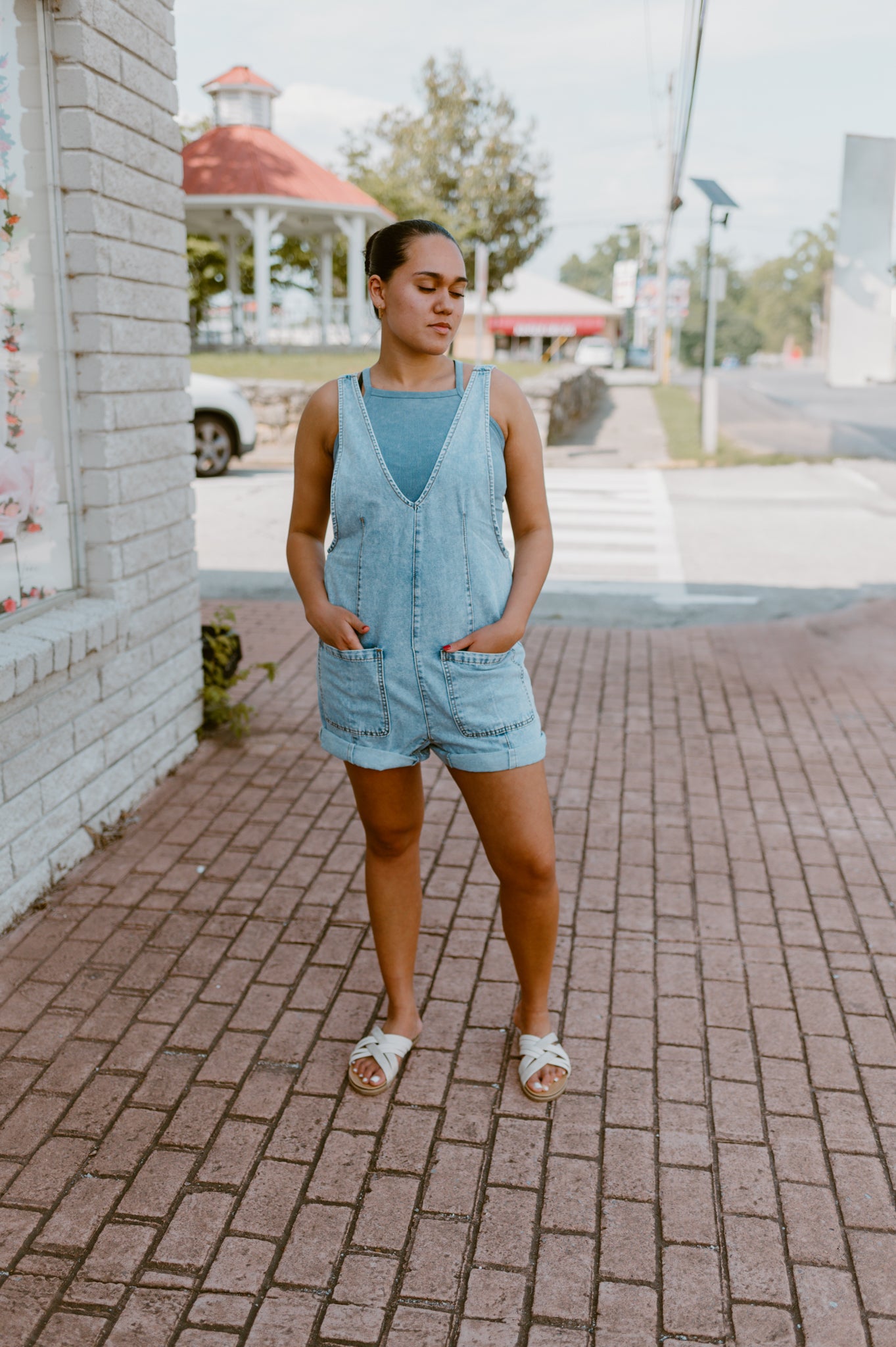 Cabana Denim Romper