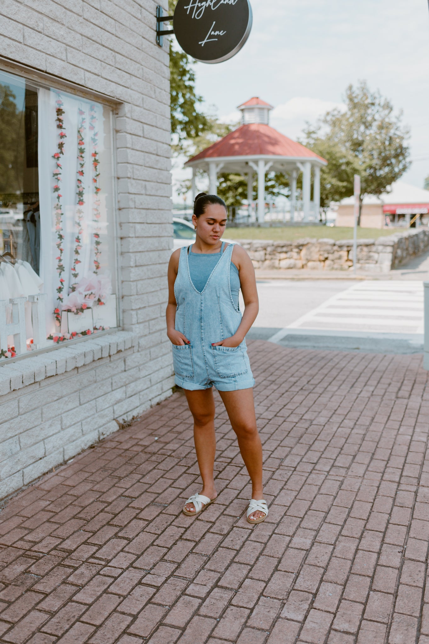 Cabana Denim Romper