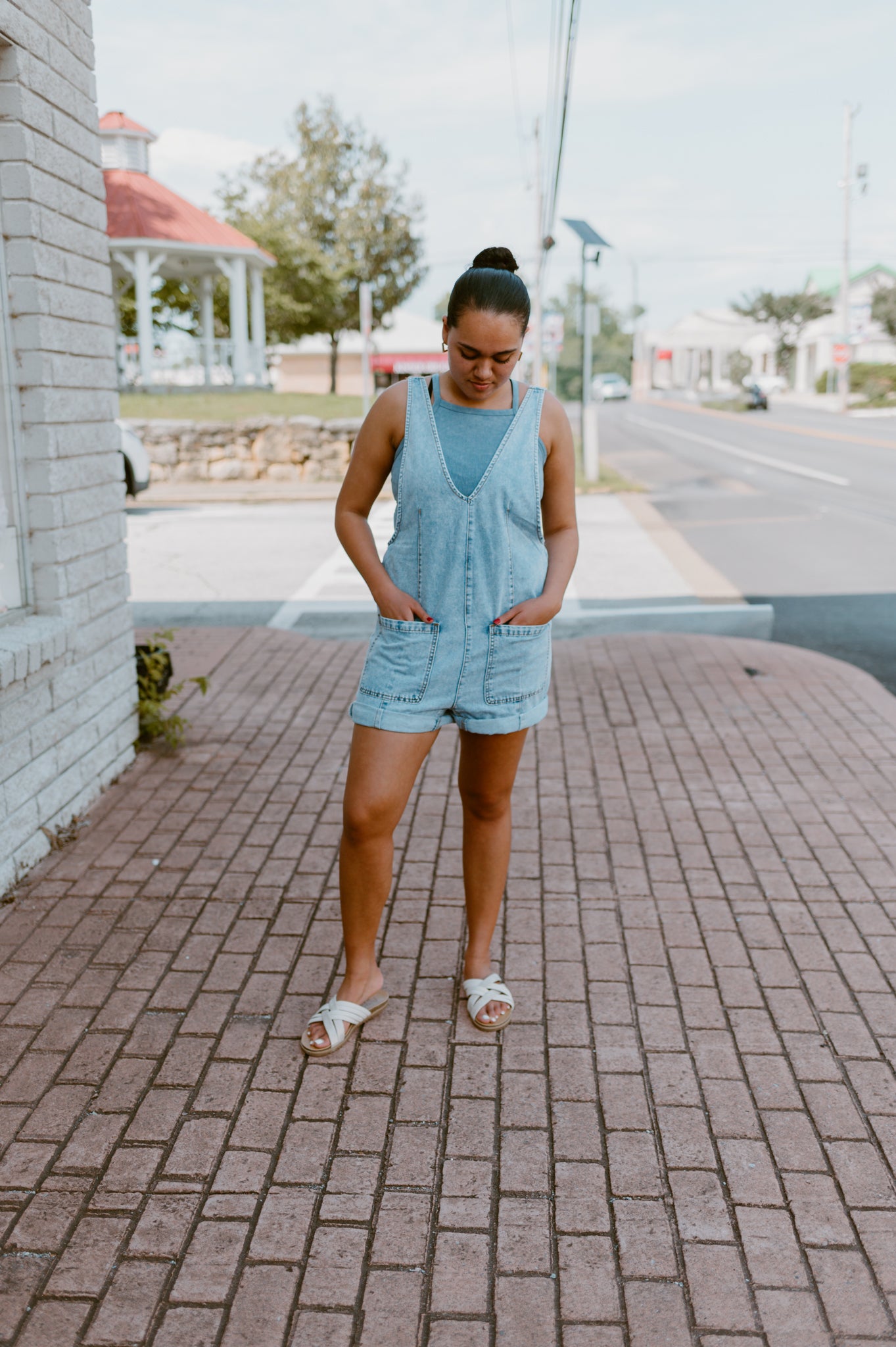 Cabana Denim Romper