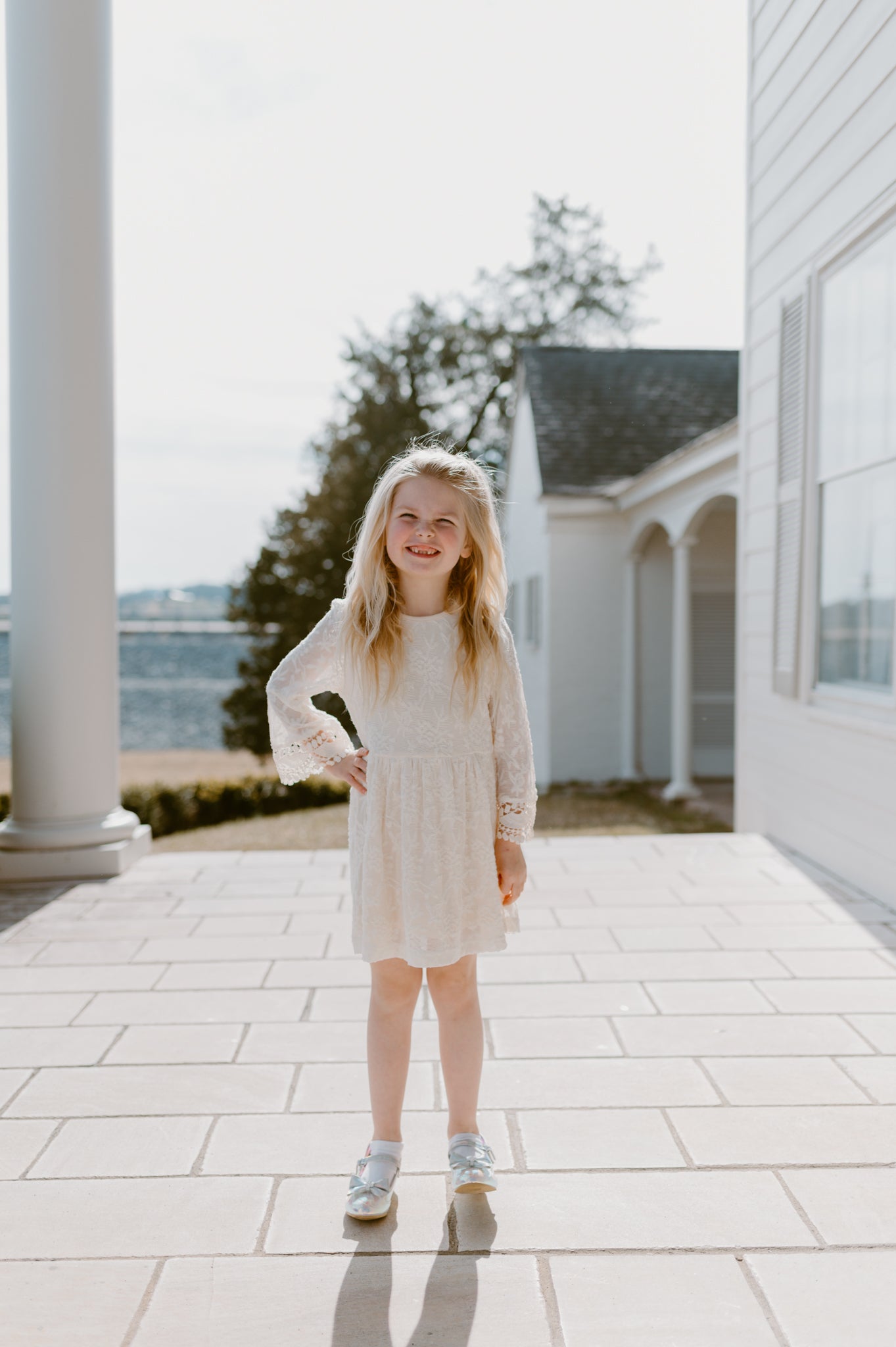 Ivory Lace Mommy & Me Dress - Child: 6-7T