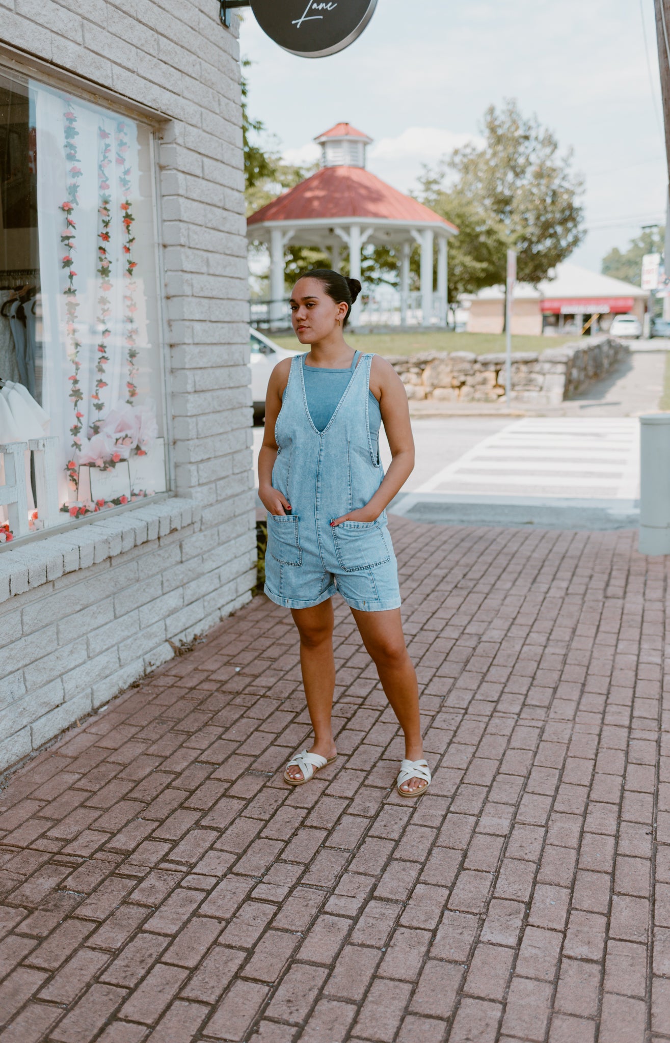 Cabana Denim Romper