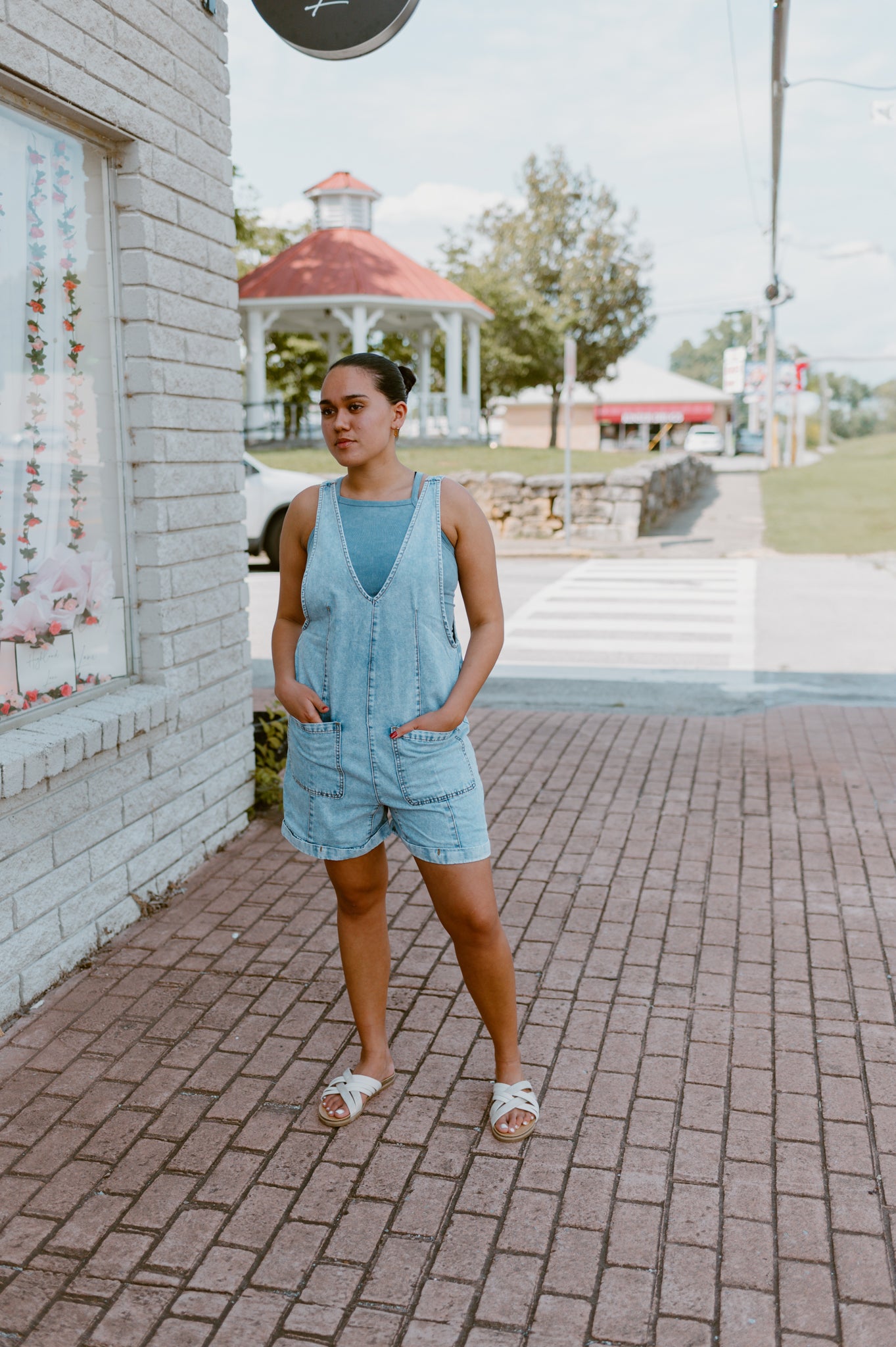 Cabana Denim Romper