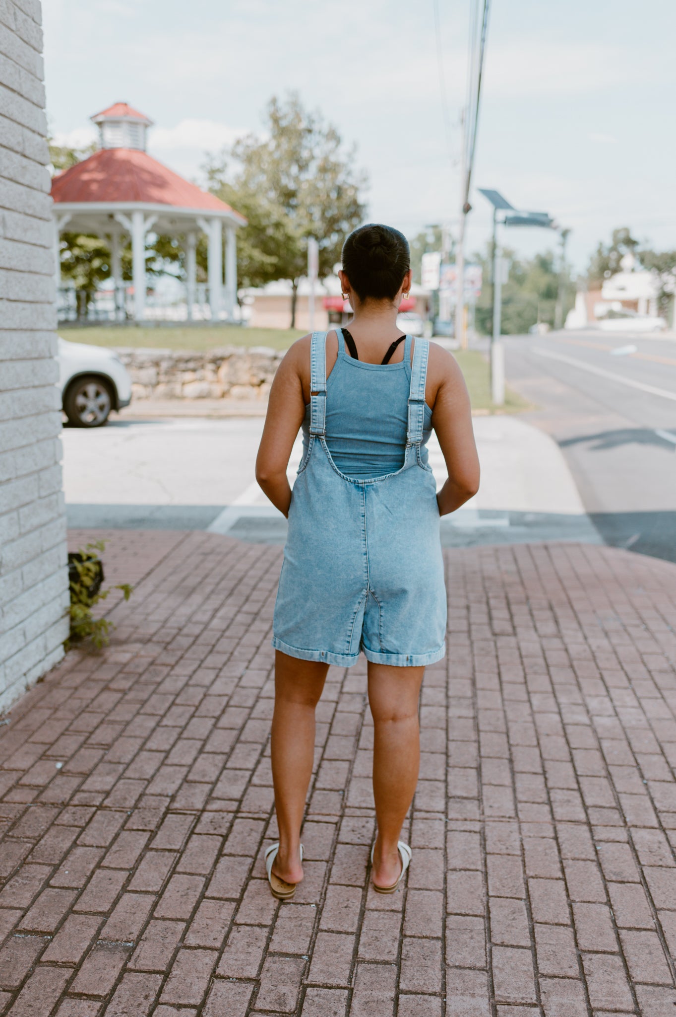 Cabana Denim Romper