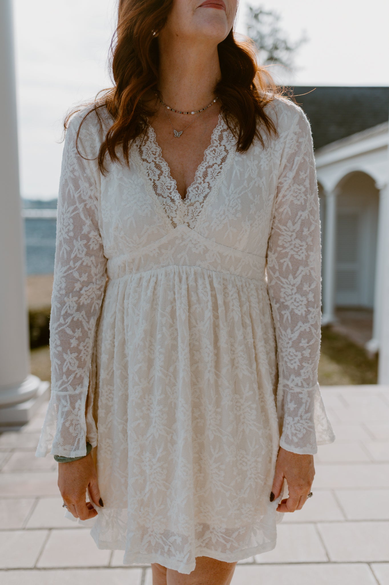 Ivory Lace Mommy & Me Dress - Women: Women's Small