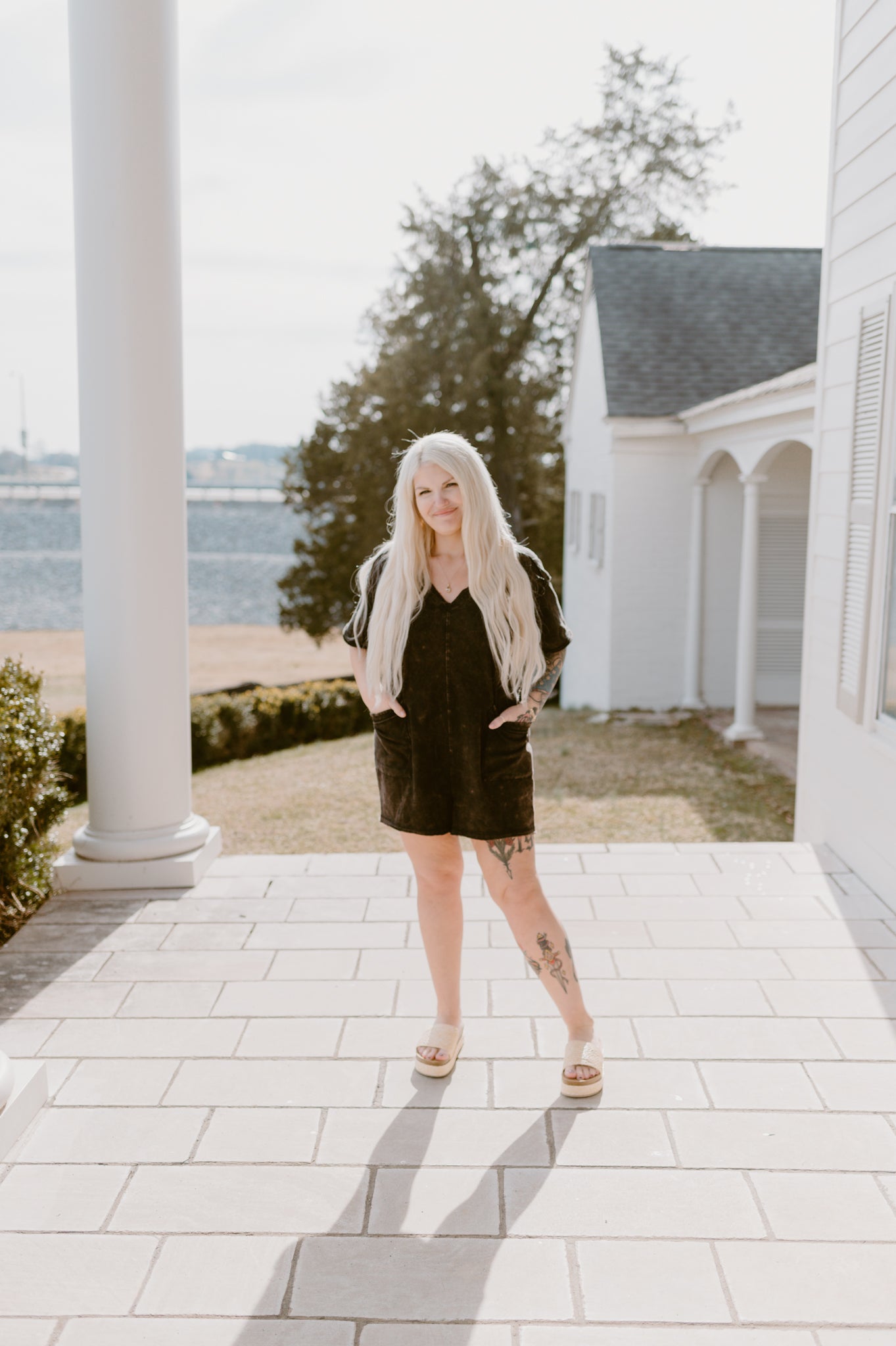 The Essential Romper: BLACK