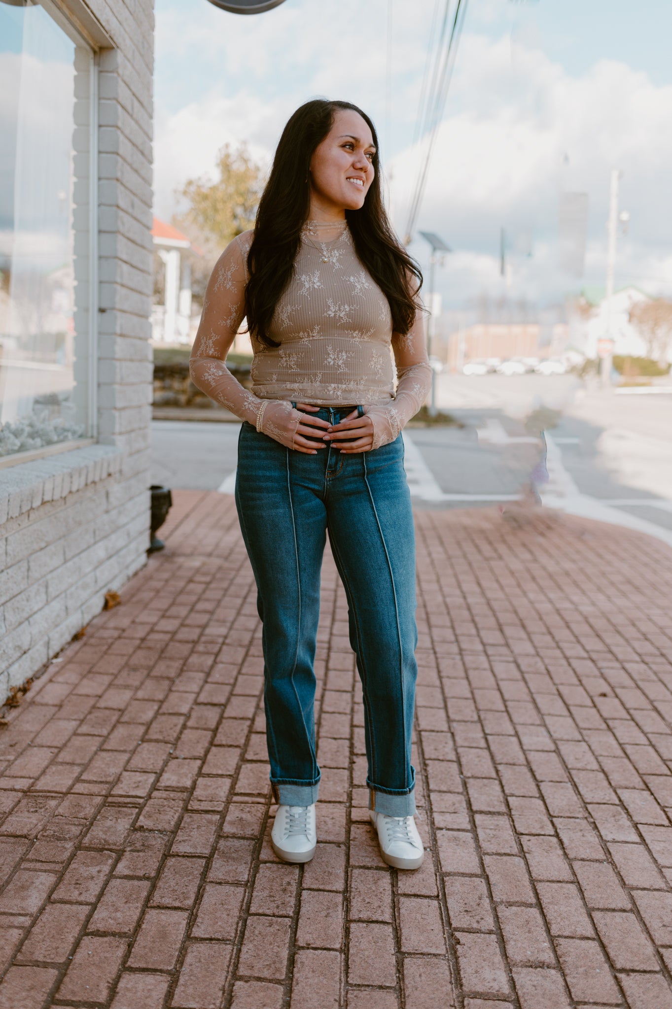 Judy Blue Straight Fit High Waist Cuffed