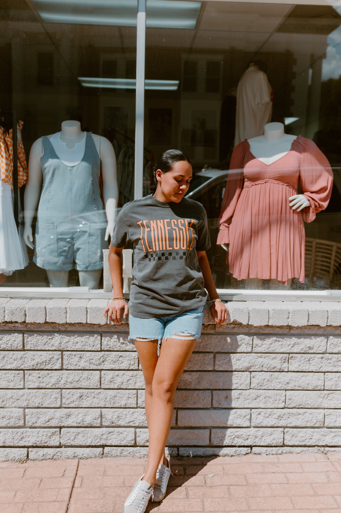 Retro Tennessee Checkerboard Graphic Tee