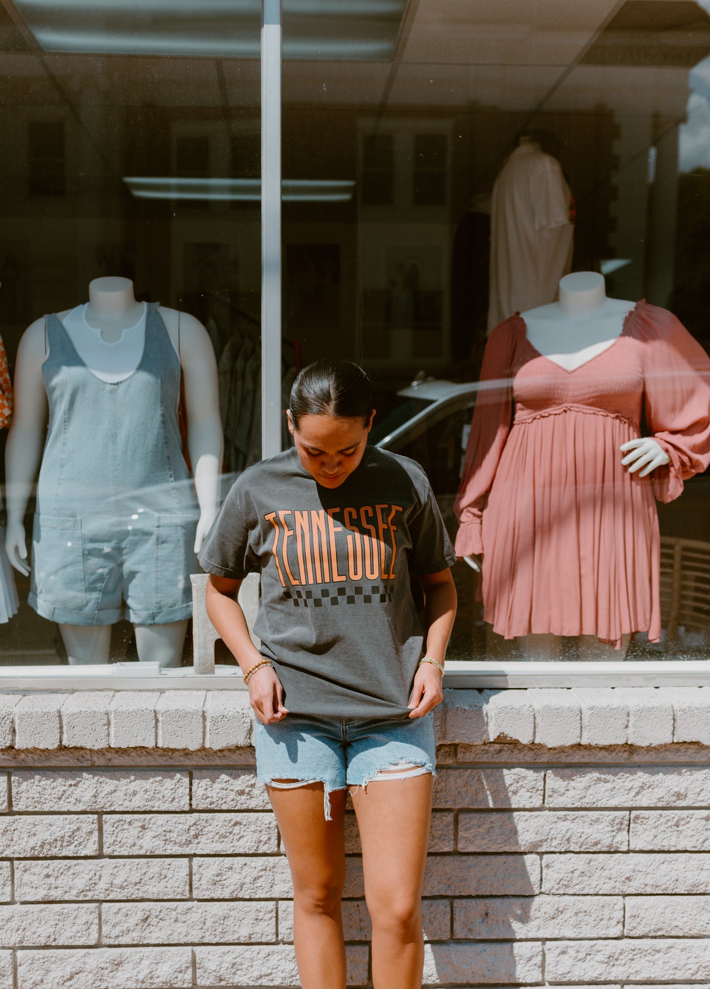Retro Tennessee Checkerboard Graphic Tee