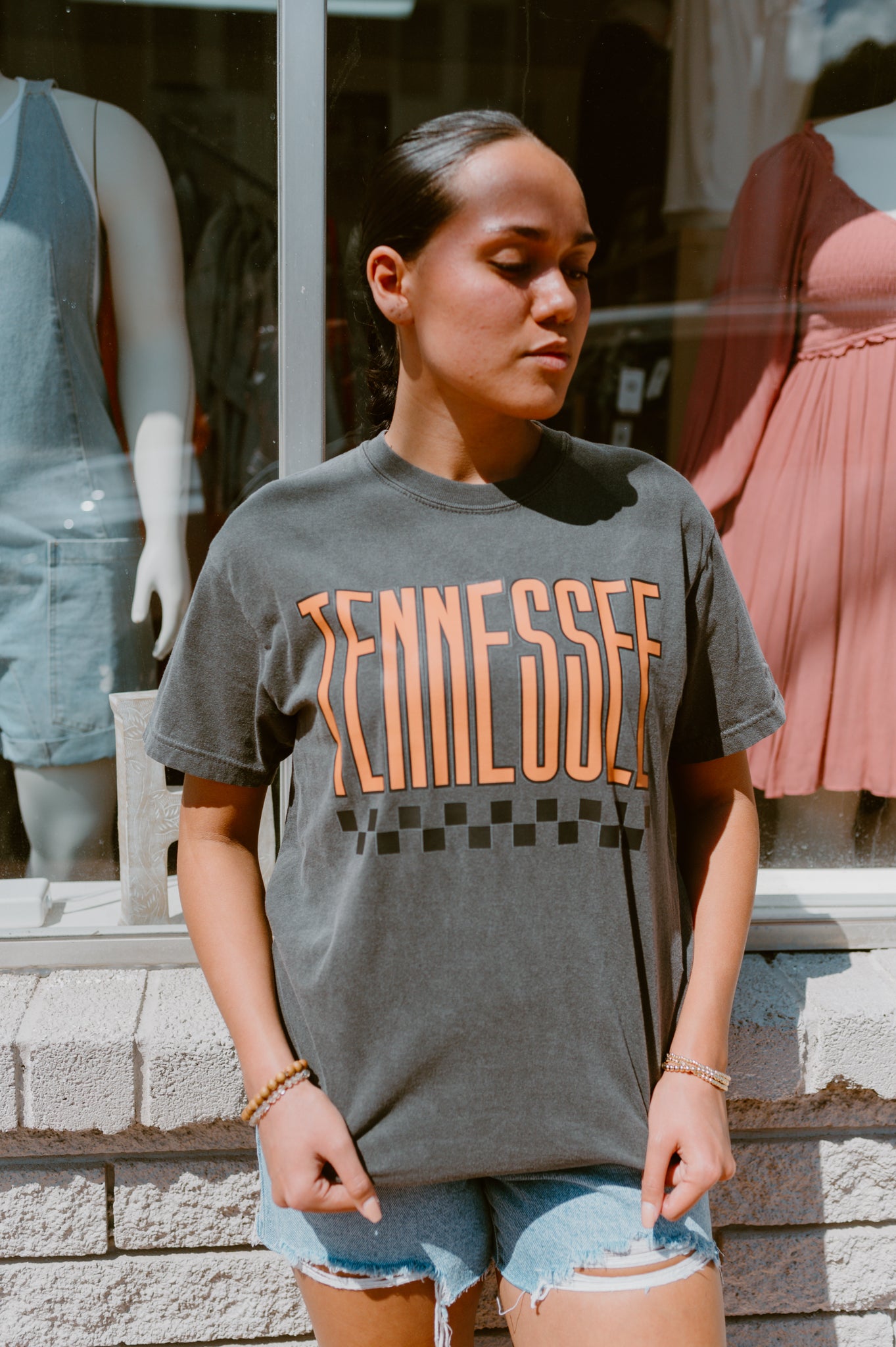 Retro Tennessee Checkerboard Graphic Tee