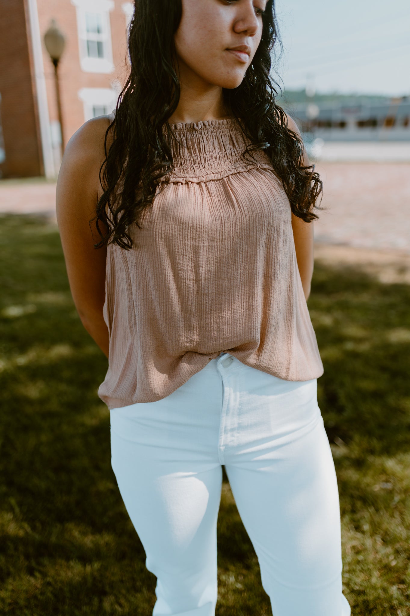 The Smocked Halter Tank Top