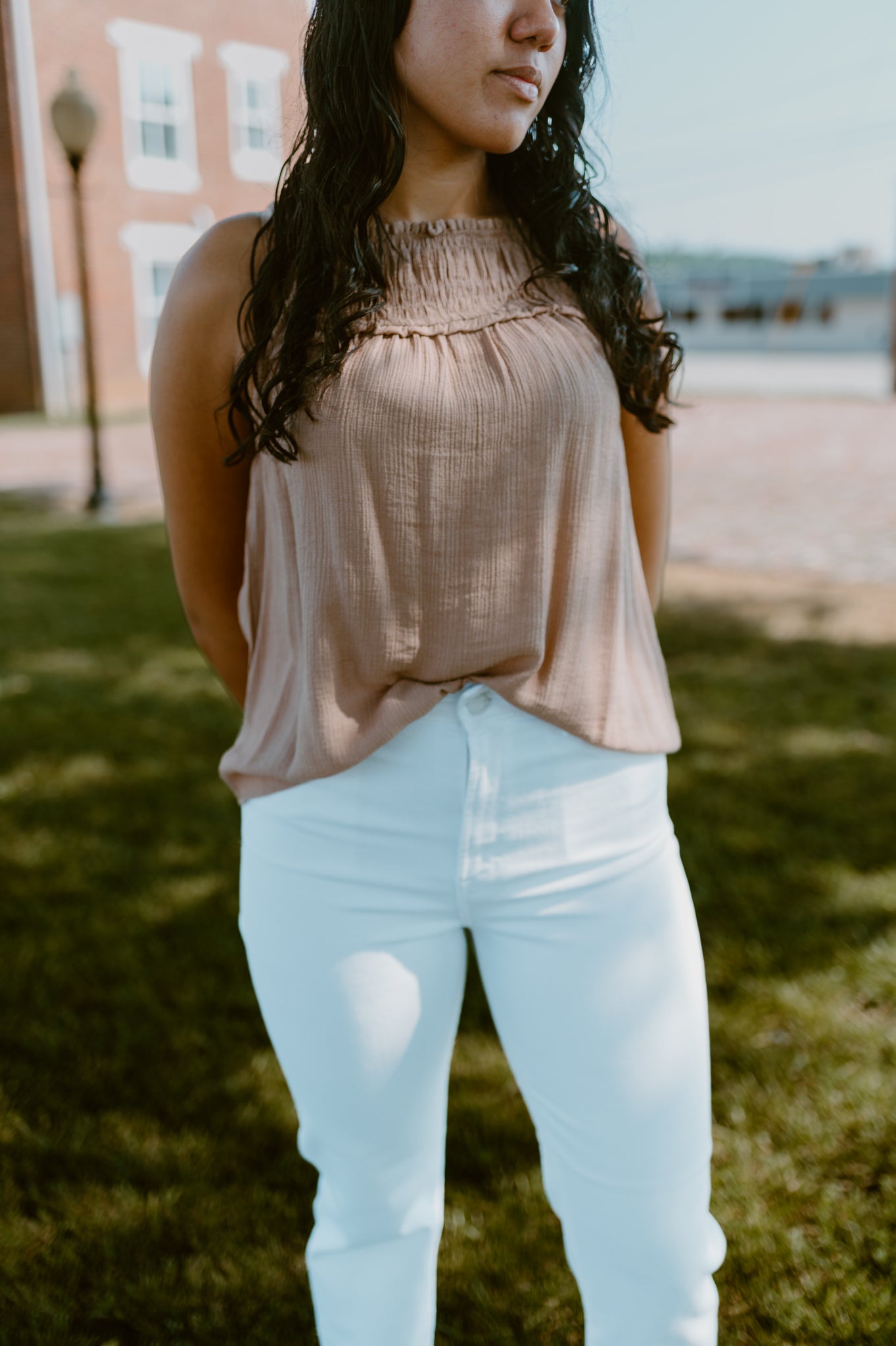 The Smocked Halter Tank Top